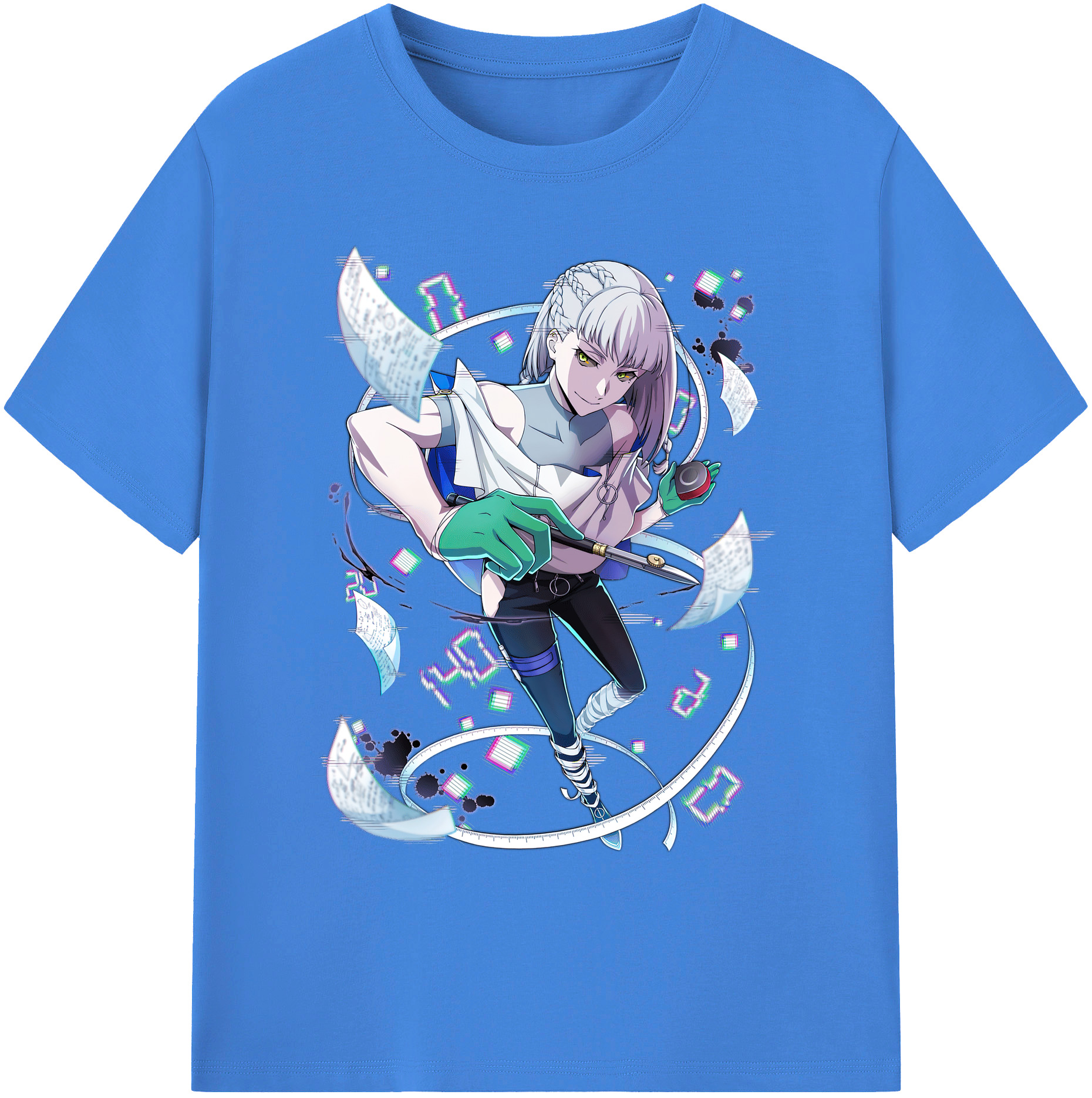 （画像用） 文豪ストレイドッグス Bungo Stray Dogs 綿100％ メンズ半袖Tシャツ｜肌触りやわらか＆通気性