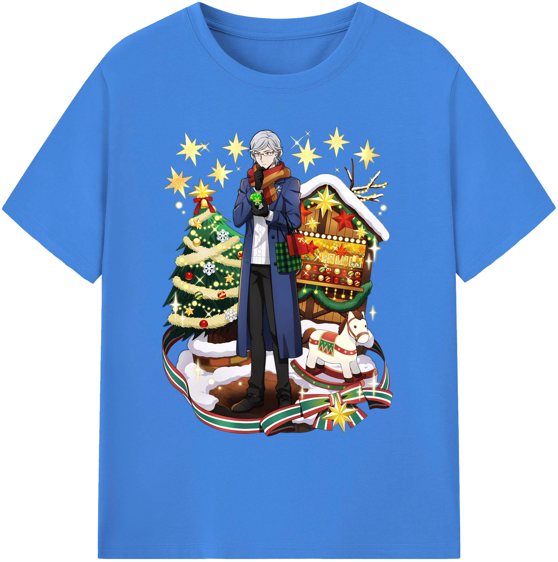 （画像用） 文豪ストレイドッグス Bungo Stray Dogs 綿100％ メンズ半袖Tシャツ｜肌触りやわらか＆通気性