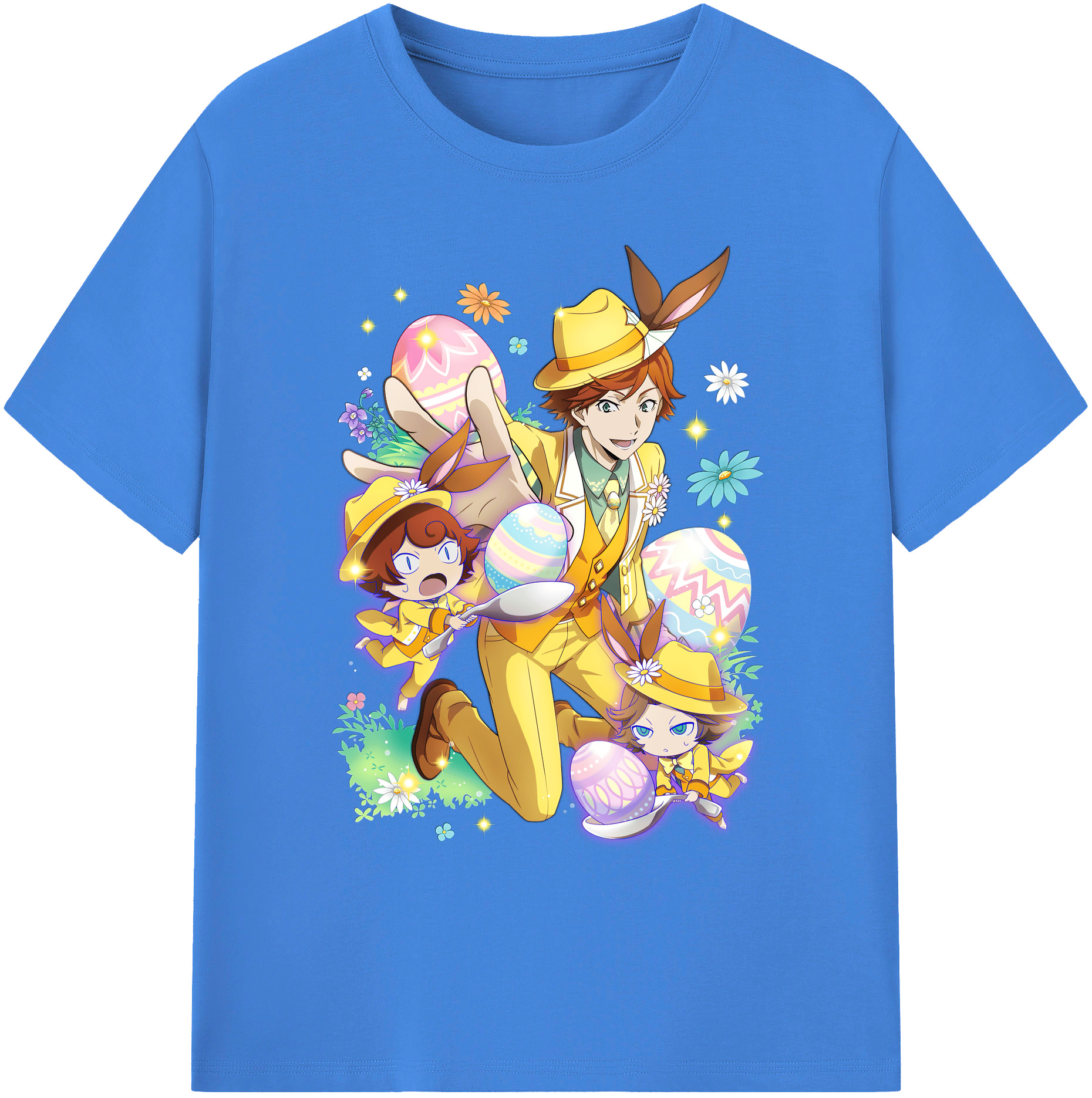 （画像用） 文豪ストレイドッグス Bungo Stray Dogs 綿100％ メンズ半袖Tシャツ｜肌触りやわらか＆通気性