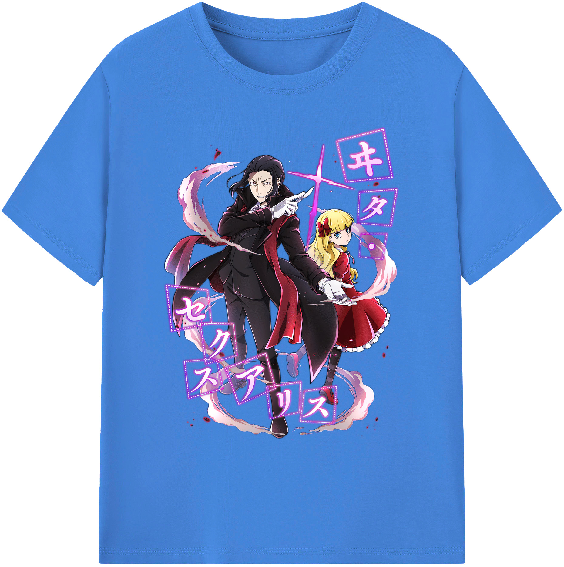 （画像用） 文豪ストレイドッグス Bungo Stray Dogs 綿100％ メンズ半袖Tシャツ｜肌触りやわらか＆通気性
