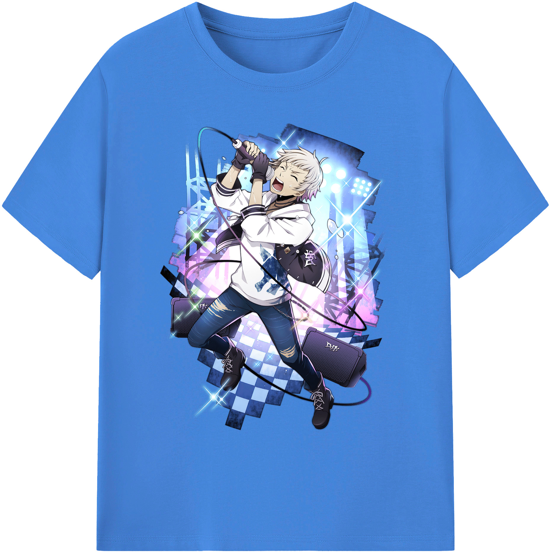 （画像用） 文豪ストレイドッグス Bungo Stray Dogs 綿100％ メンズ半袖Tシャツ｜肌触りやわらか＆通気性