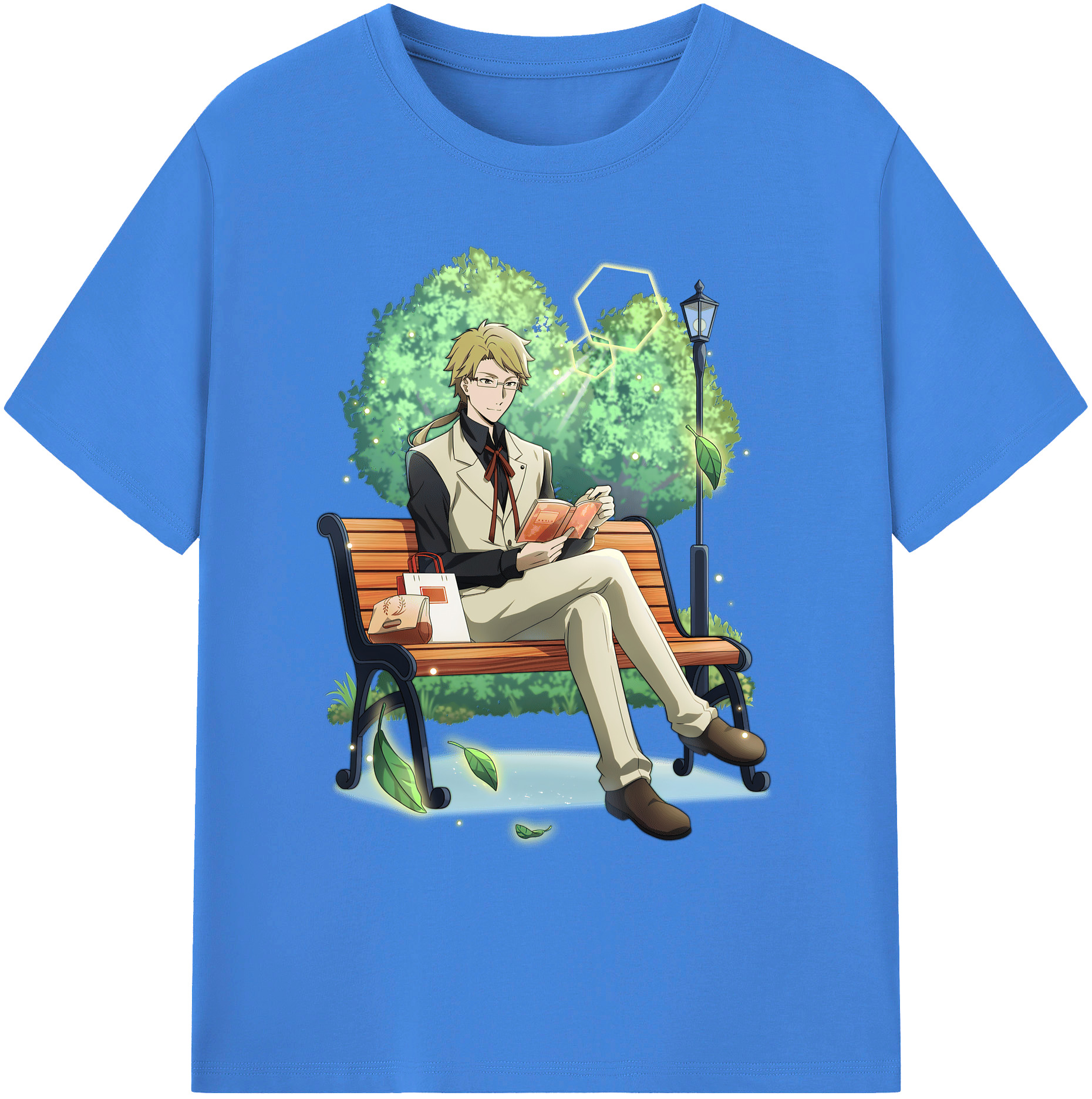 （画像用） 文豪ストレイドッグス Bungo Stray Dogs 綿100％ メンズ半袖Tシャツ｜肌触りやわらか＆通気性
