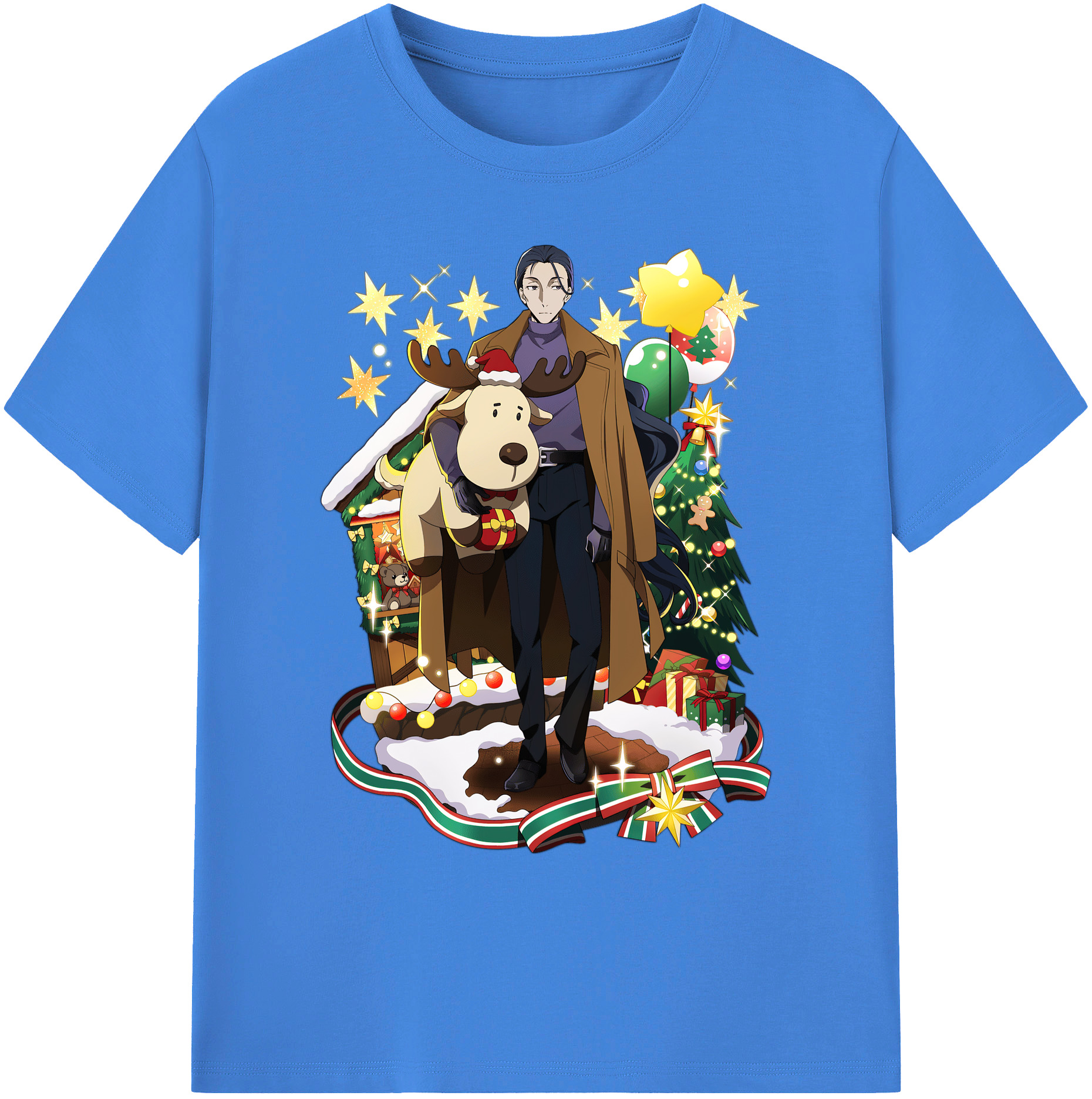 （画像用） 文豪ストレイドッグス Bungo Stray Dogs 綿100％ メンズ半袖Tシャツ｜肌触りやわらか＆通気性