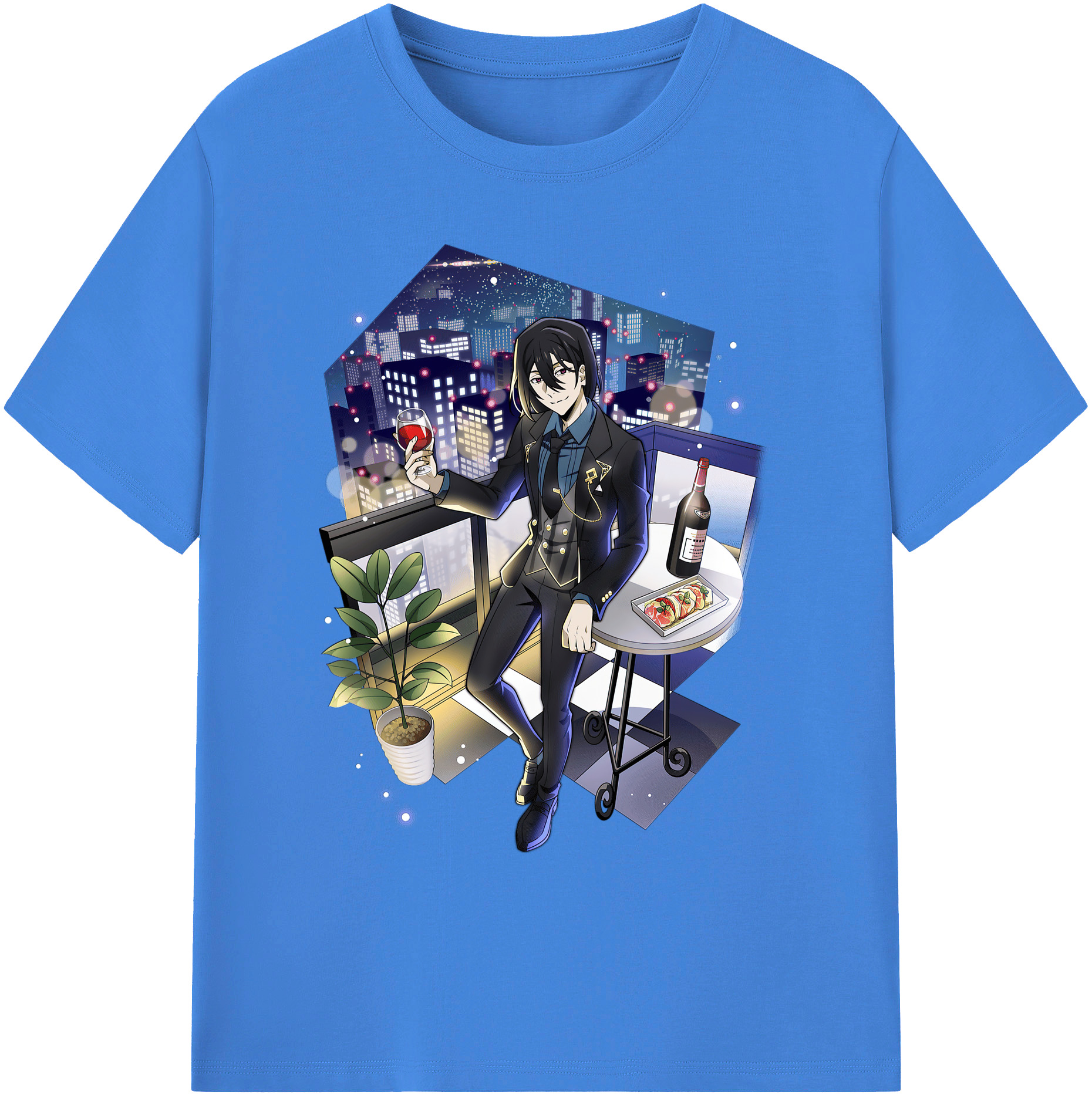（画像用） 文豪ストレイドッグス Bungo Stray Dogs 綿100％ メンズ半袖Tシャツ｜肌触りやわらか＆通気性