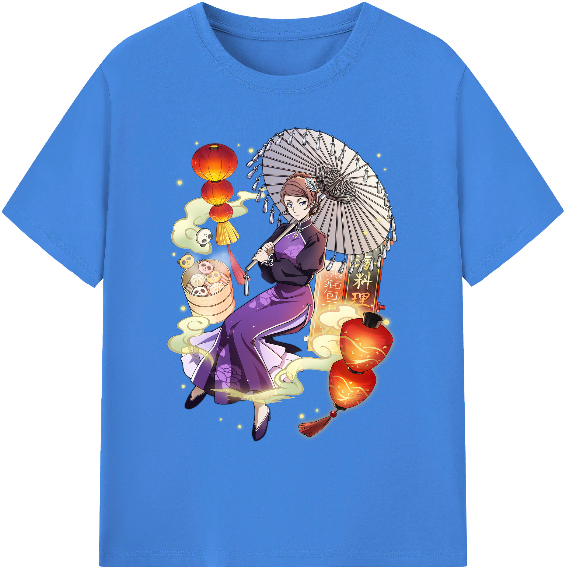 （画像用） 文豪ストレイドッグス Bungo Stray Dogs 綿100％ メンズ半袖Tシャツ｜肌触りやわらか＆通気性