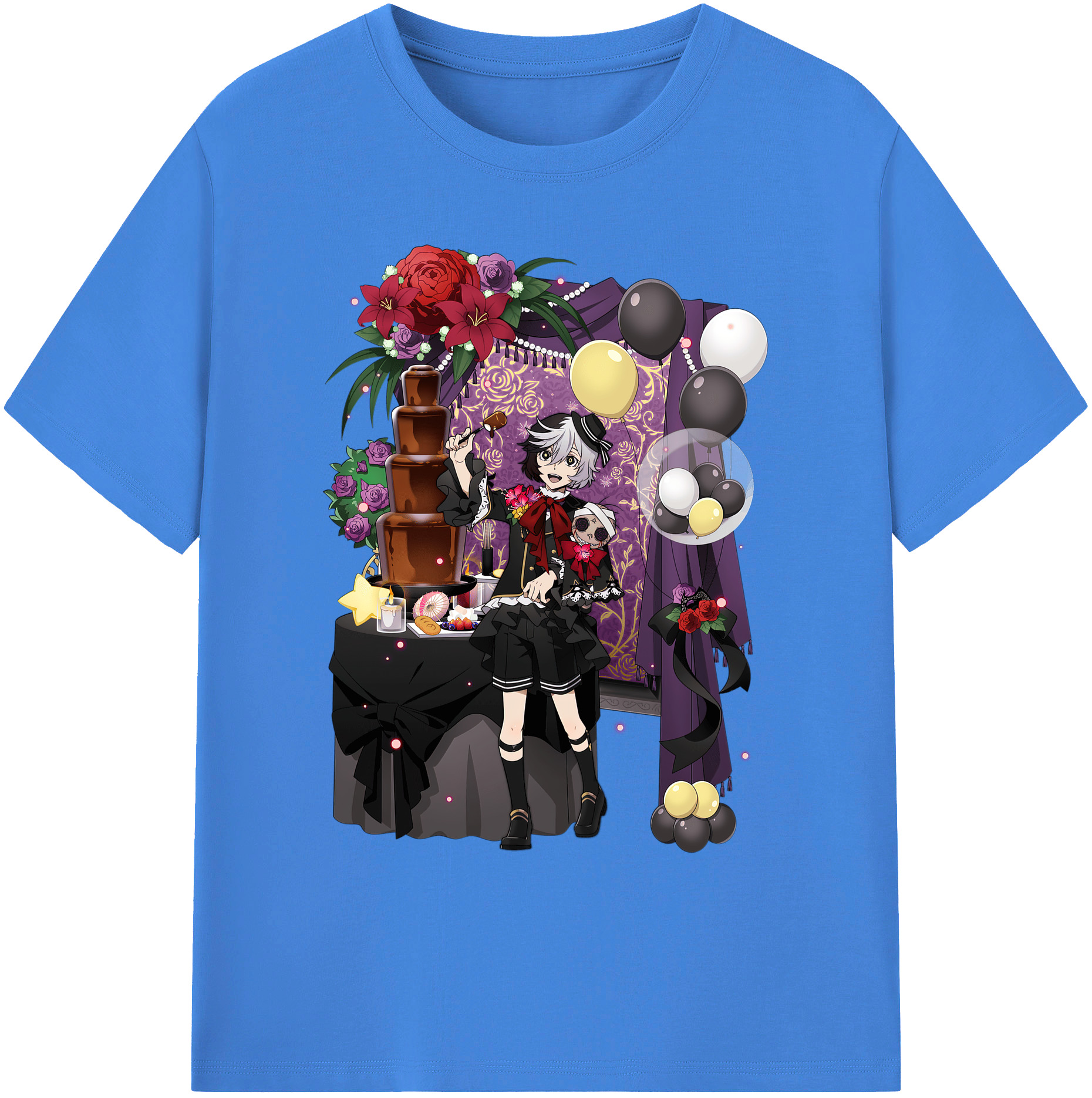 （画像用） 文豪ストレイドッグス Bungo Stray Dogs 綿100％ メンズ半袖Tシャツ｜肌触りやわらか＆通気性