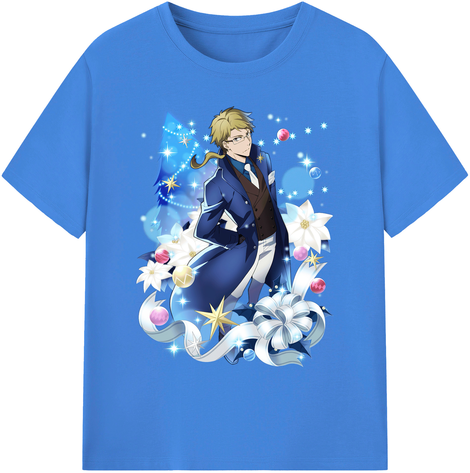 （画像用） 文豪ストレイドッグス Bungo Stray Dogs 綿100％ メンズ半袖Tシャツ｜肌触りやわらか＆通気性