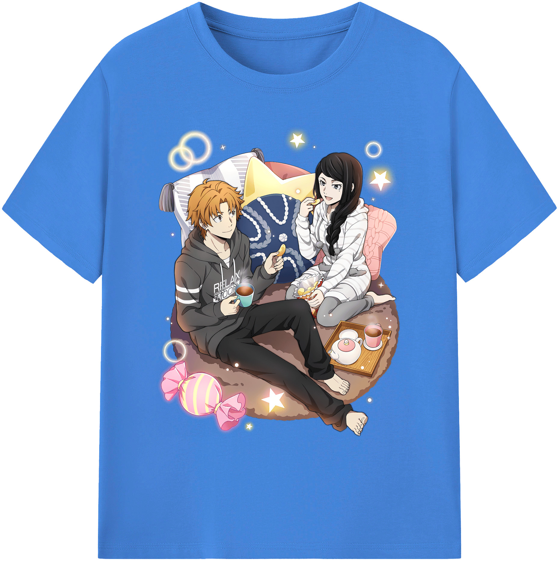 （画像用） 文豪ストレイドッグス Bungo Stray Dogs 綿100％ メンズ半袖Tシャツ｜肌触りやわらか＆通気性