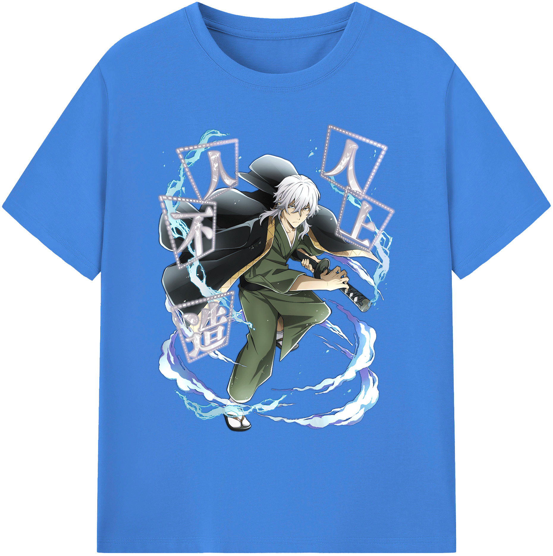 （画像用） 文豪ストレイドッグス Bungo Stray Dogs 綿100％ メンズ半袖Tシャツ｜肌触りやわらか＆通気性