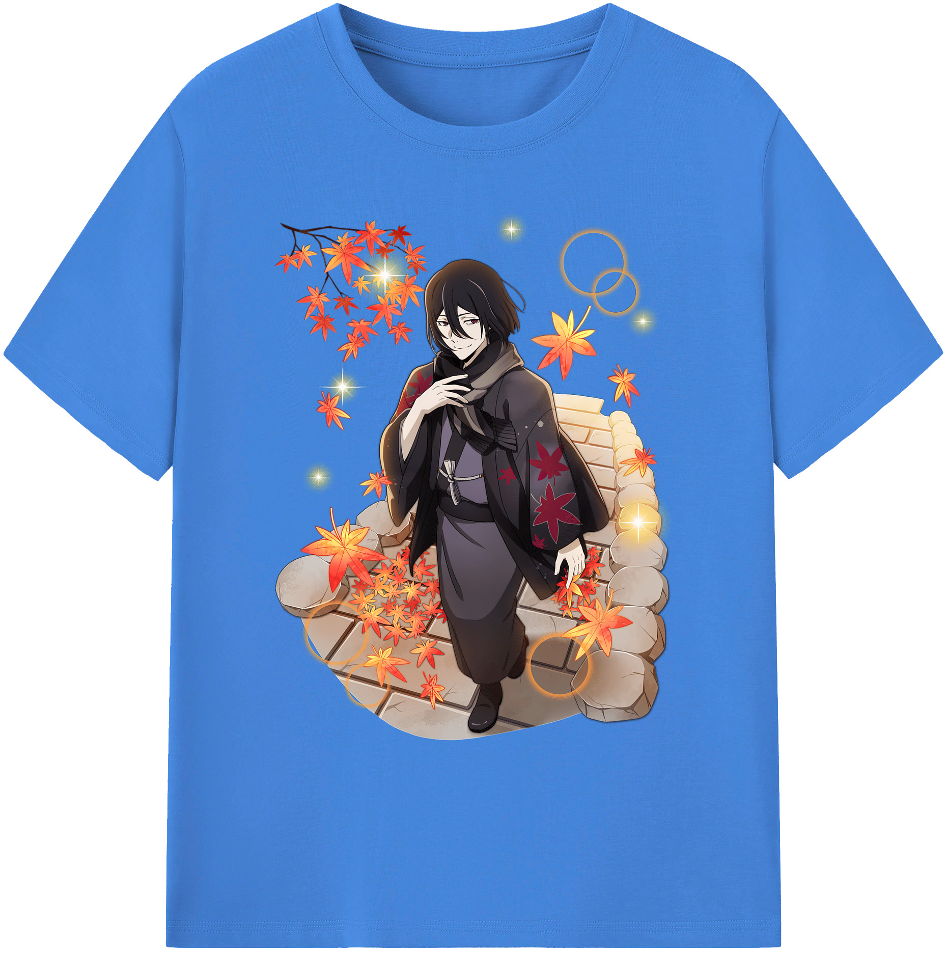 （画像用） 文豪ストレイドッグス Bungo Stray Dogs 綿100％ メンズ半袖Tシャツ｜肌触りやわらか＆通気性