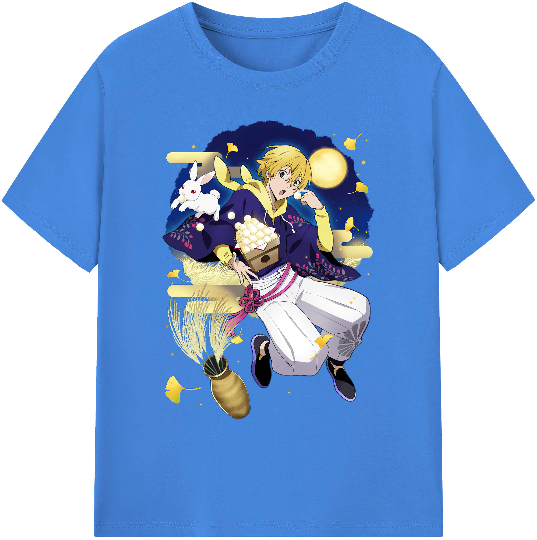 （画像用） 文豪ストレイドッグス Bungo Stray Dogs 綿100％ メンズ半袖Tシャツ｜肌触りやわらか＆通気性