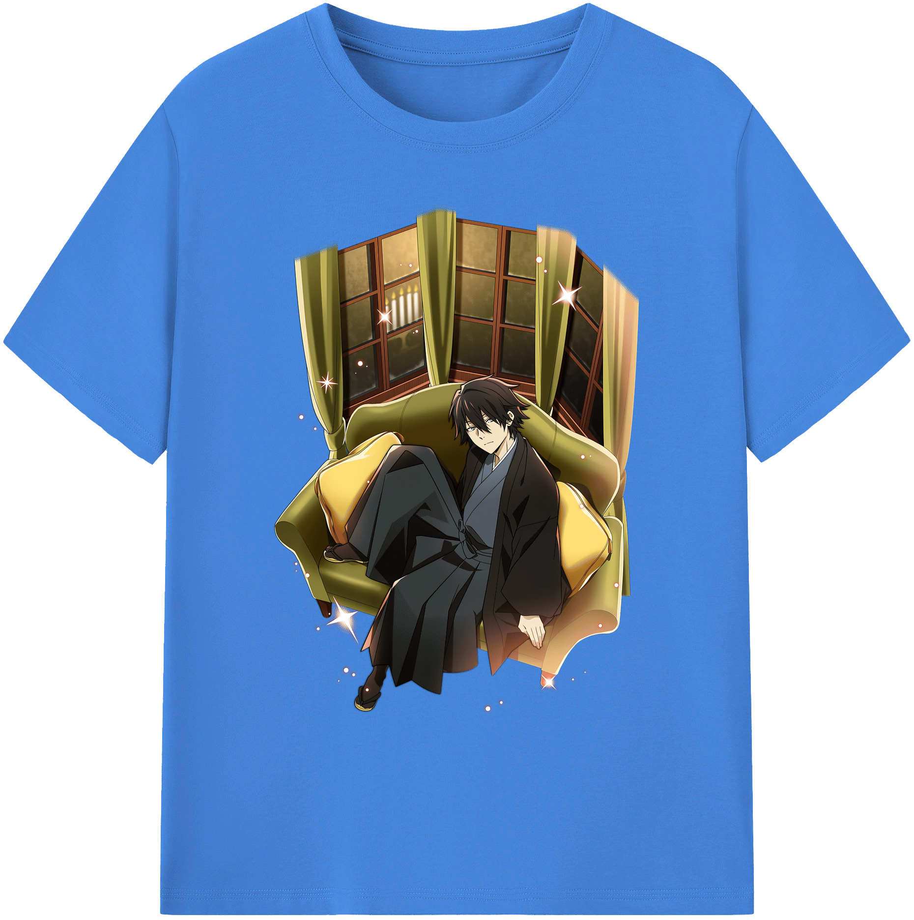 （画像用） 文豪ストレイドッグス Bungo Stray Dogs 綿100％ メンズ半袖Tシャツ｜肌触りやわらか＆通気性