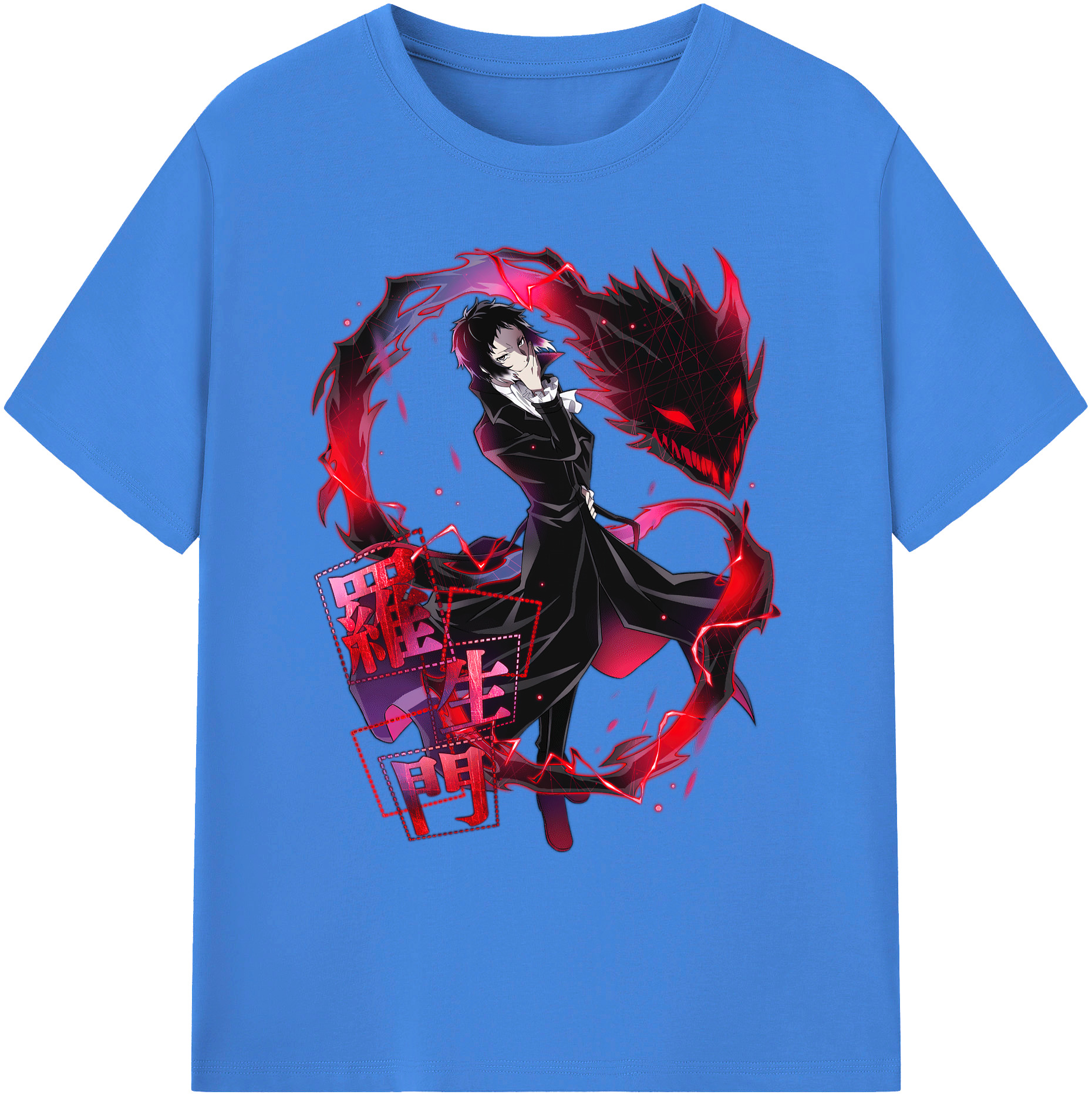 （画像用） 文豪ストレイドッグス Bungo Stray Dogs 綿100％ メンズ半袖Tシャツ｜肌触りやわらか＆通気性