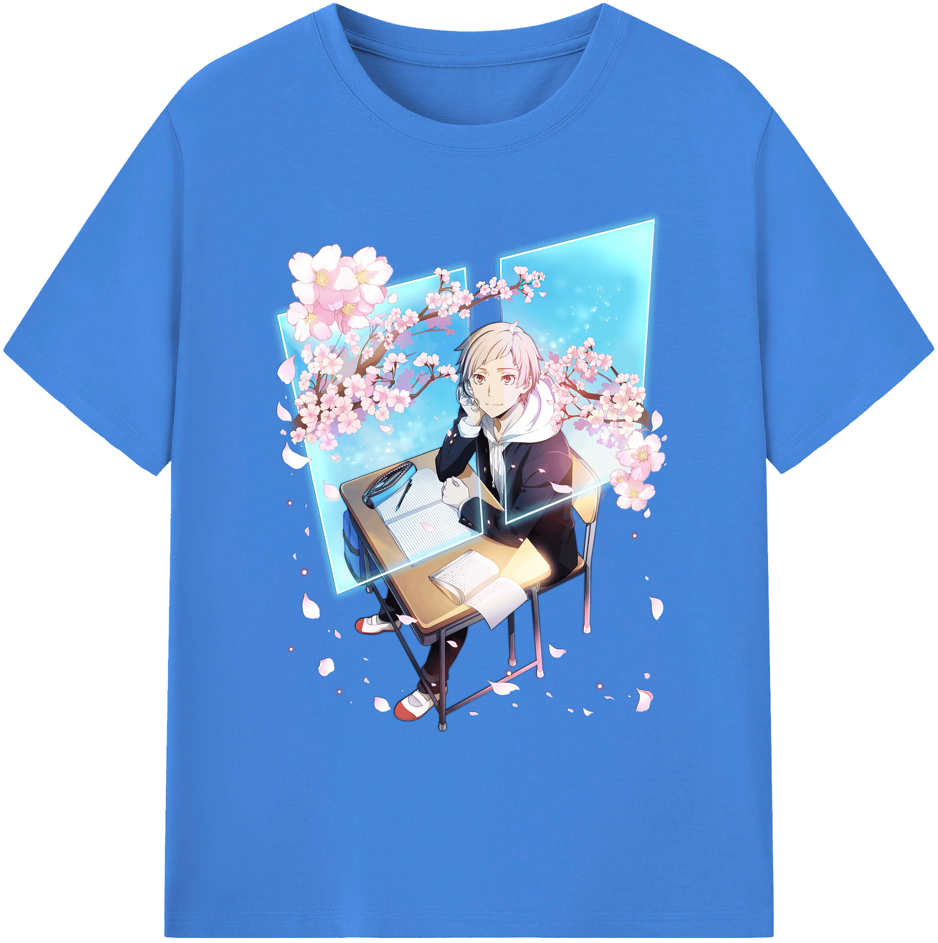 （画像用） 文豪ストレイドッグス Bungo Stray Dogs 綿100％ メンズ半袖Tシャツ｜肌触りやわらか＆通気性