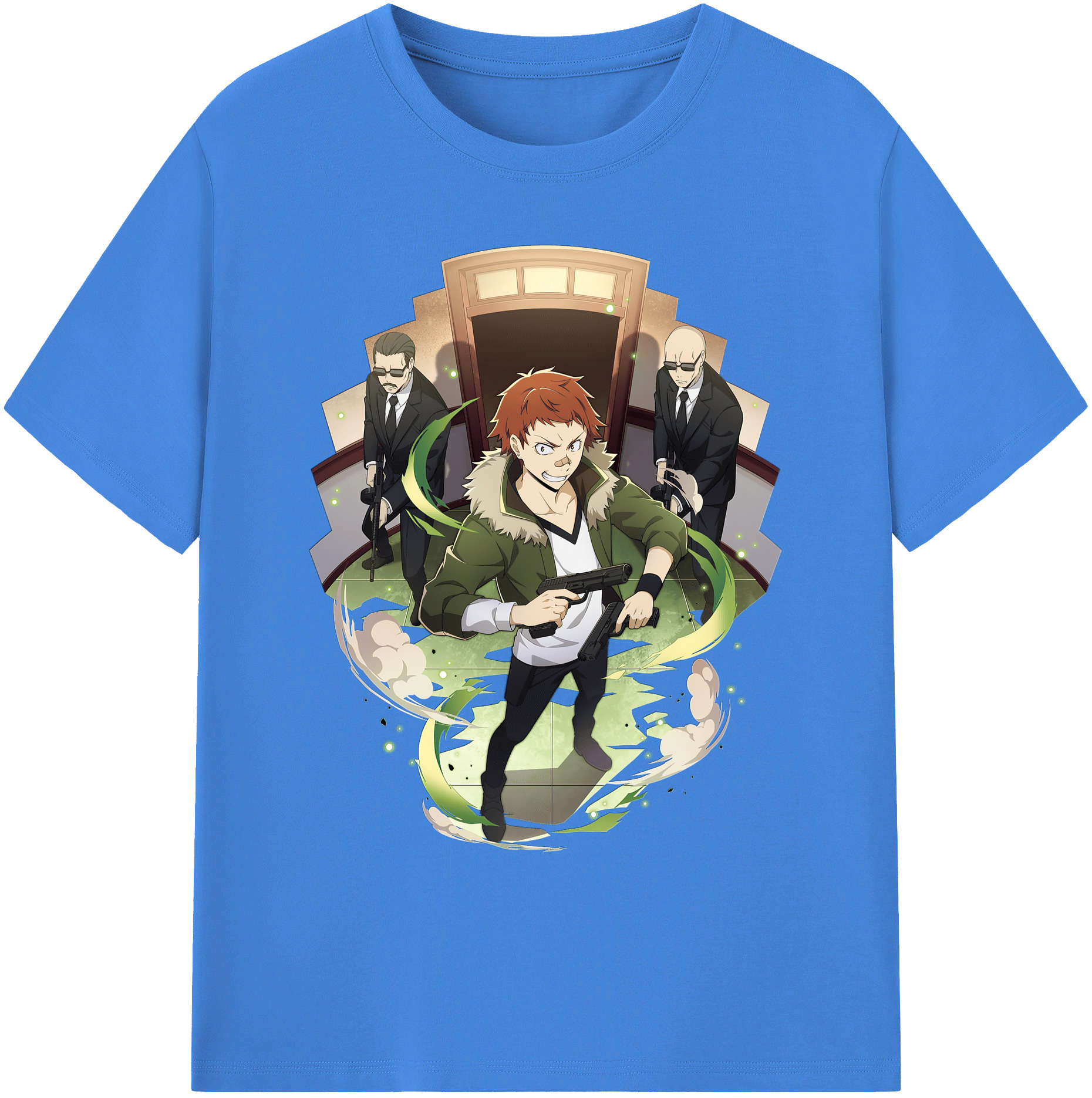 （画像用） 文豪ストレイドッグス Bungo Stray Dogs 綿100％ メンズ半袖Tシャツ｜肌触りやわらか＆通気性