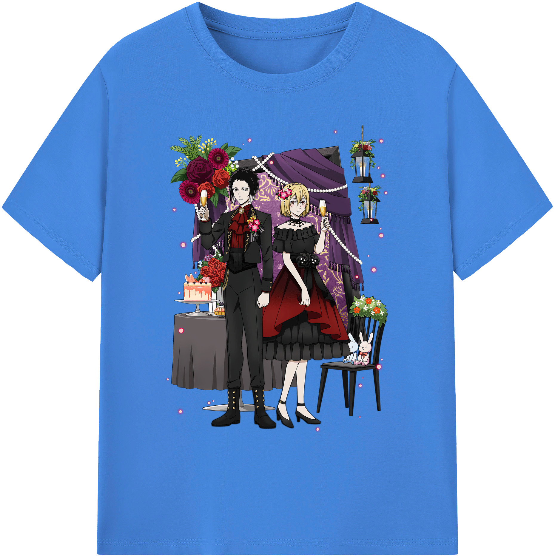 （画像用） 文豪ストレイドッグス Bungo Stray Dogs 綿100％ メンズ半袖Tシャツ｜肌触りやわらか＆通気性