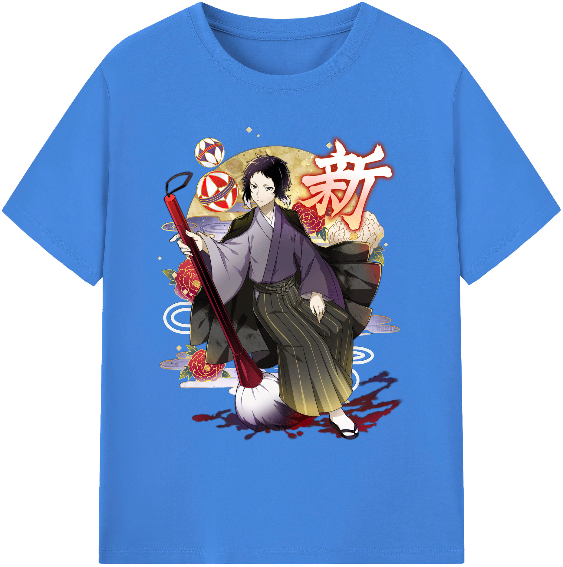 （画像用） 文豪ストレイドッグス Bungo Stray Dogs 綿100％ メンズ半袖Tシャツ｜肌触りやわらか＆通気性