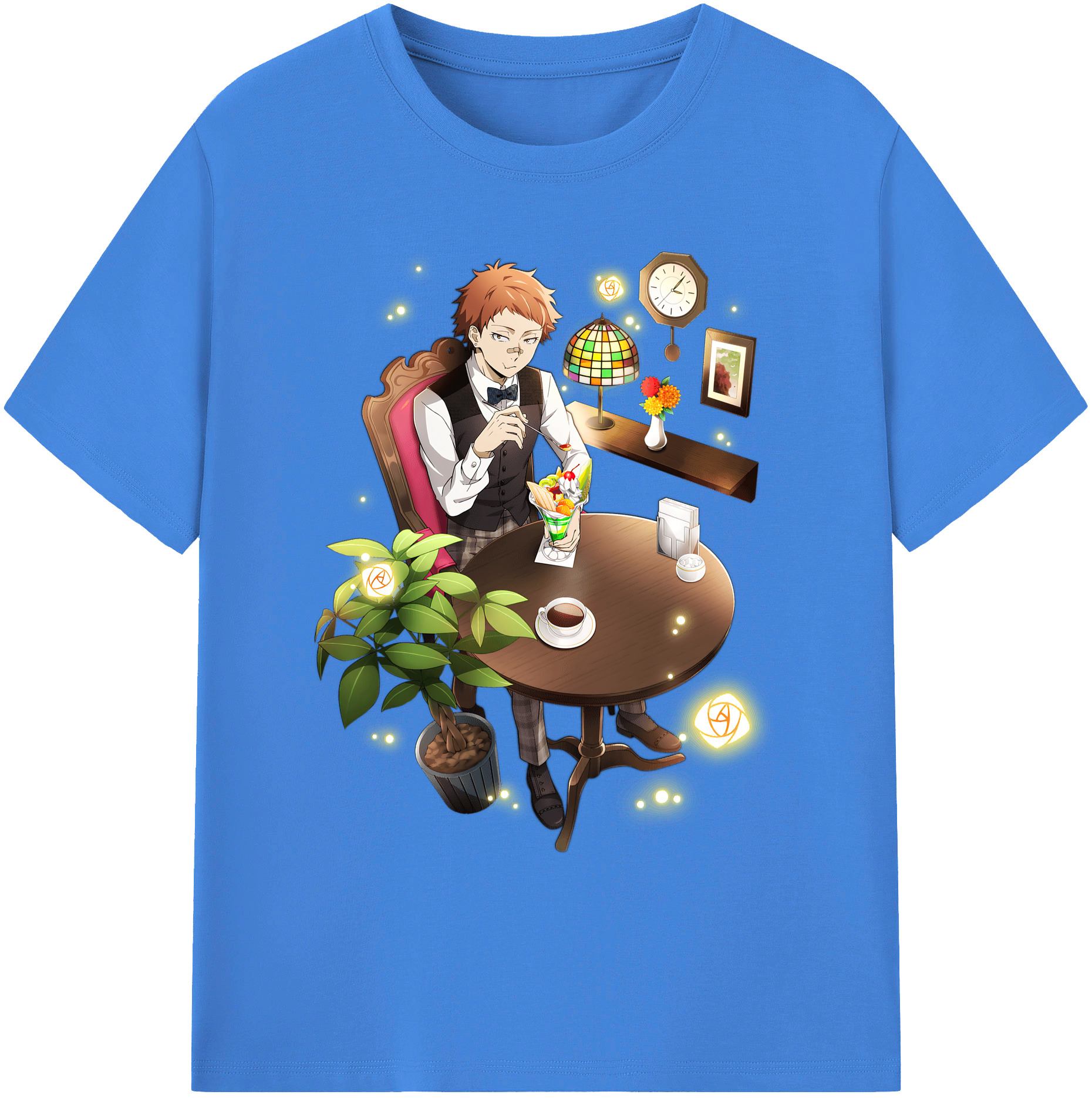 （画像用） 文豪ストレイドッグス Bungo Stray Dogs 綿100％ メンズ半袖Tシャツ｜肌触りやわらか＆通気性