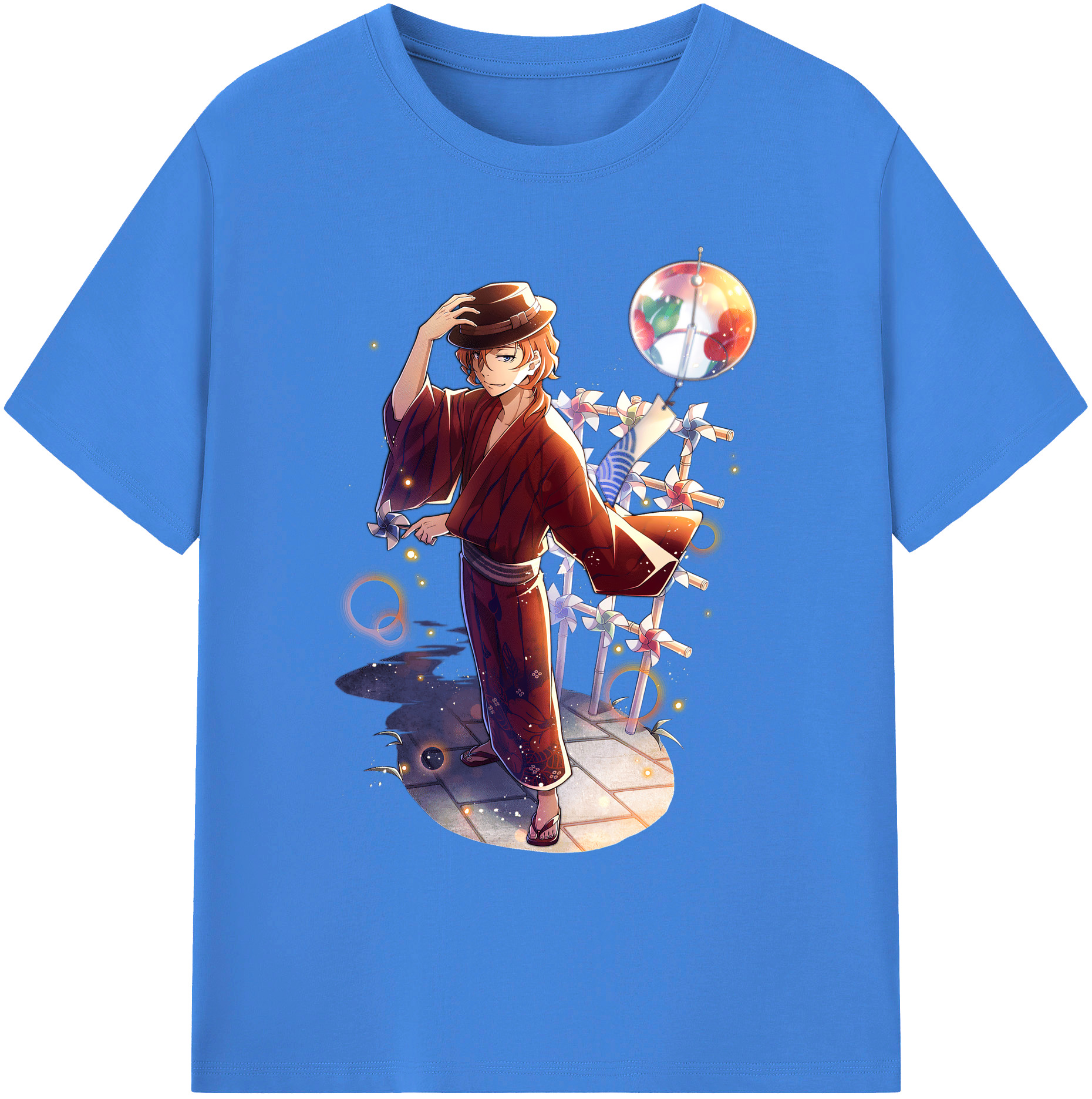 （画像用） 文豪ストレイドッグス Bungo Stray Dogs 綿100％ メンズ半袖Tシャツ｜肌触りやわらか＆通気性