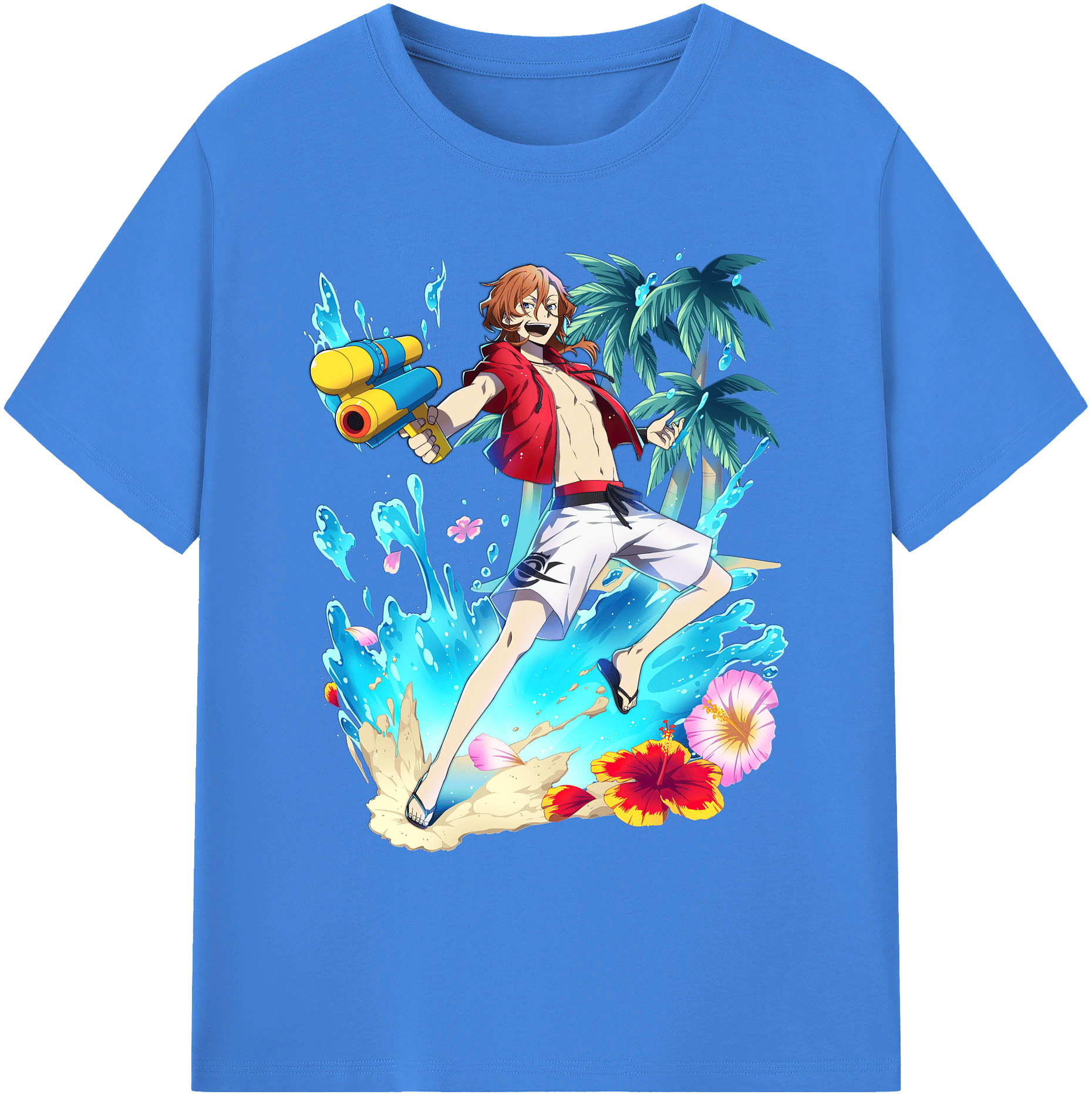 （画像用） 文豪ストレイドッグス Bungo Stray Dogs 綿100％ メンズ半袖Tシャツ｜肌触りやわらか＆通気性