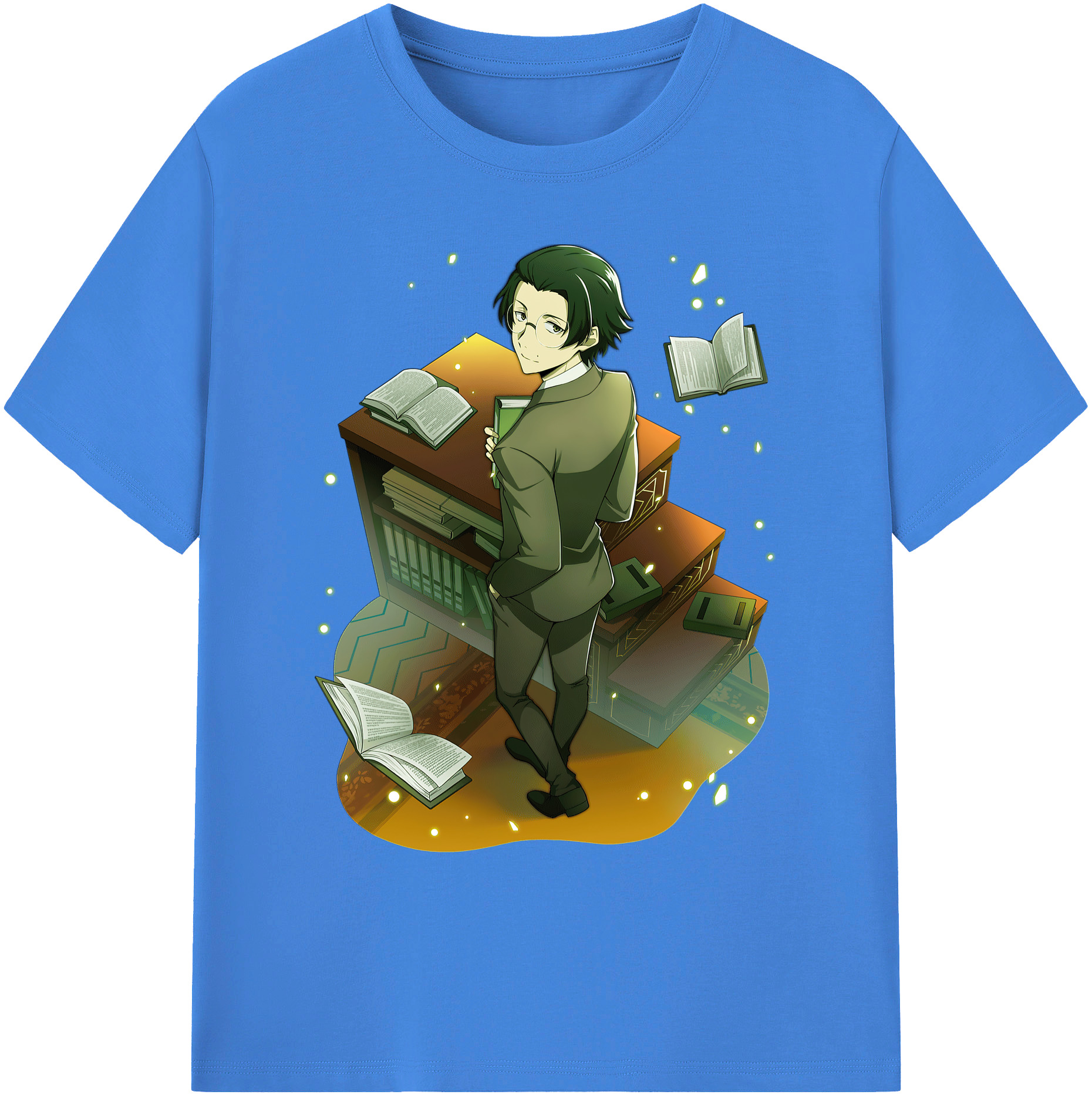 （画像用） 文豪ストレイドッグス Bungo Stray Dogs 綿100％ メンズ半袖Tシャツ｜肌触りやわらか＆通気性