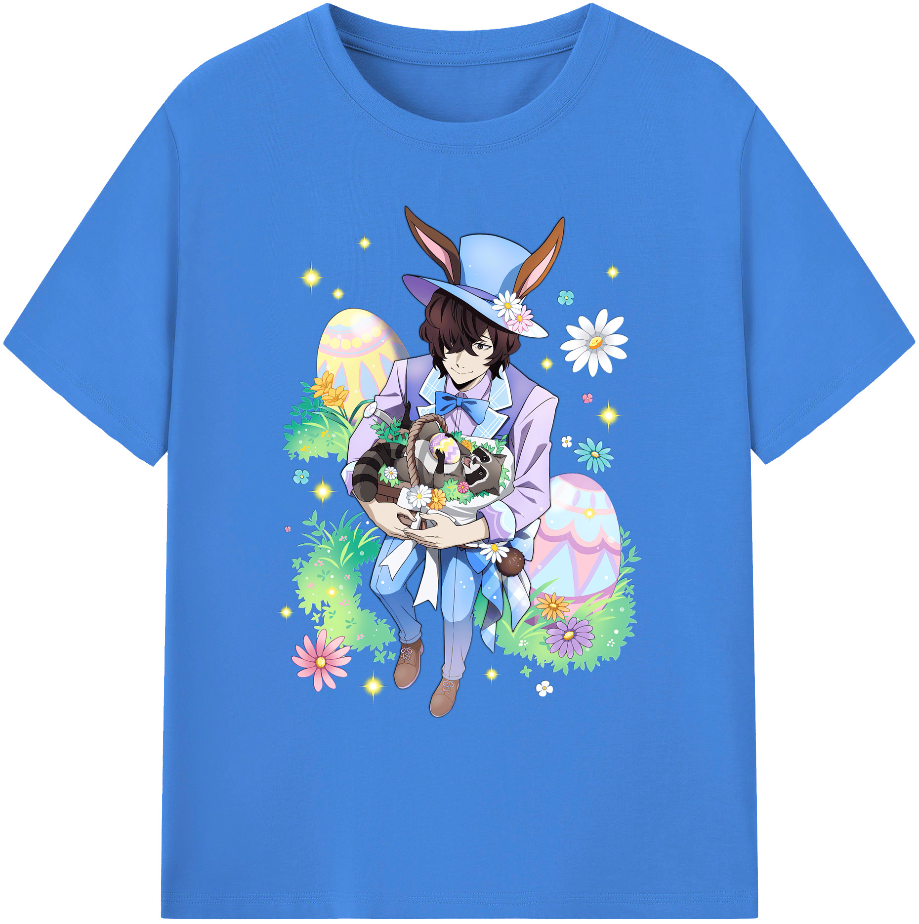 （画像用） 文豪ストレイドッグス Bungo Stray Dogs 綿100％ メンズ半袖Tシャツ｜肌触りやわらか＆通気性