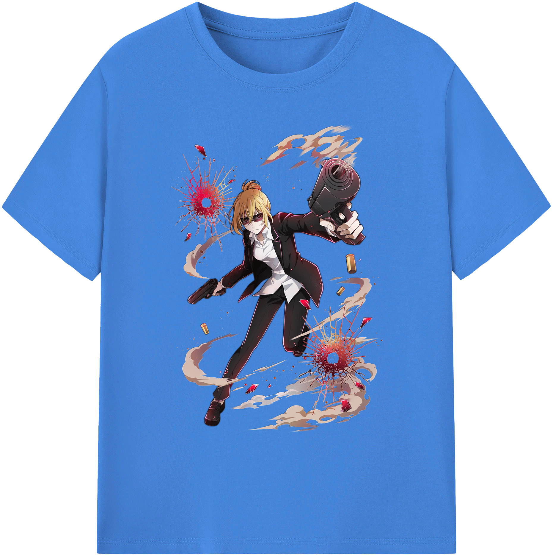 （画像用） 文豪ストレイドッグス Bungo Stray Dogs 綿100％ メンズ半袖Tシャツ｜肌触りやわらか＆通気性