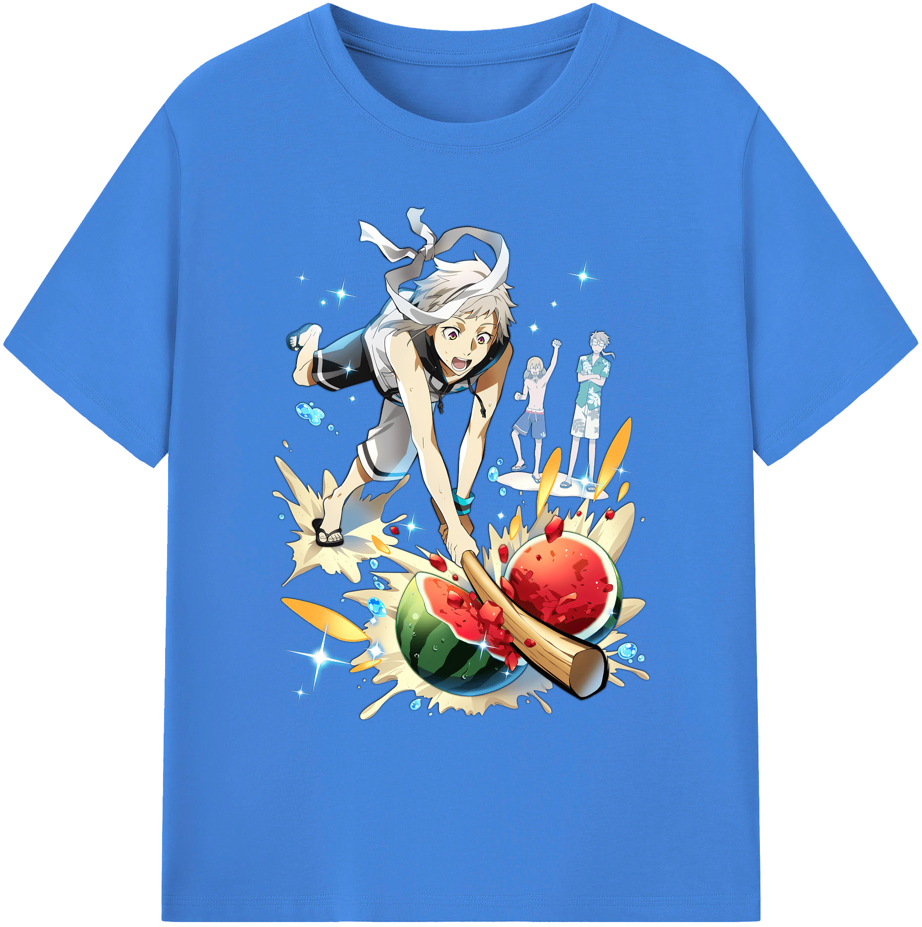（画像用） 文豪ストレイドッグス Bungo Stray Dogs 綿100％ メンズ半袖Tシャツ｜肌触りやわらか＆通気性