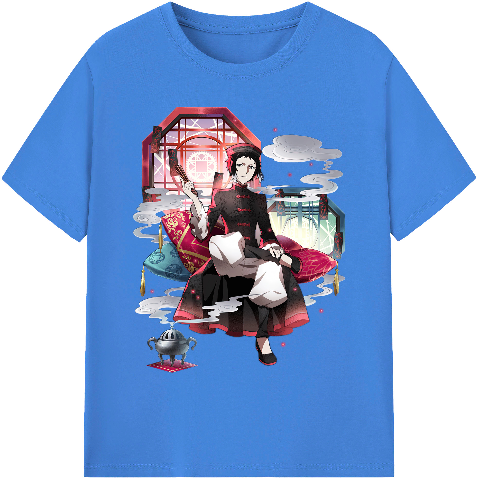 （画像用） 文豪ストレイドッグス Bungo Stray Dogs 綿100％ メンズ半袖Tシャツ｜肌触りやわらか＆通気性