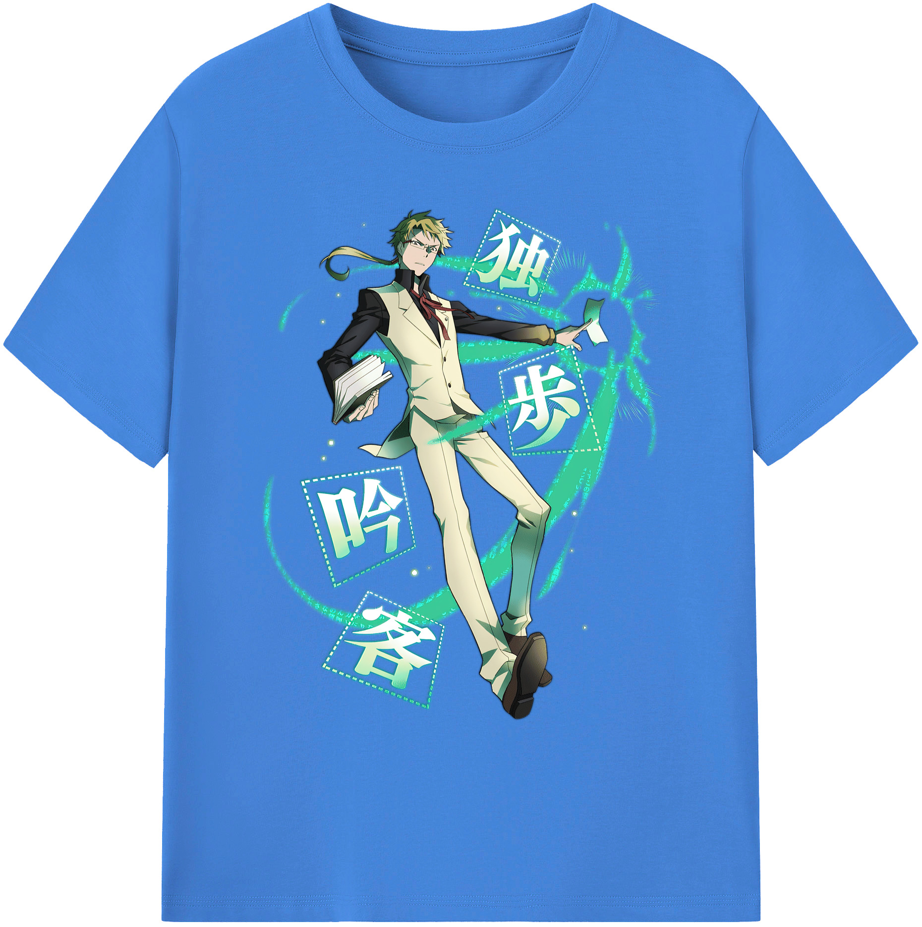 （画像用） 文豪ストレイドッグス Bungo Stray Dogs 綿100％ メンズ半袖Tシャツ｜肌触りやわらか＆通気性