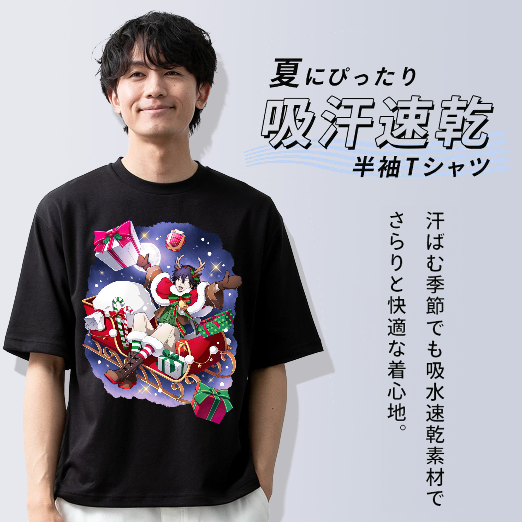 文豪ストレイドッグス Bungo Stray Dogs 綿100％ メンズ半袖Tシャツ｜肌触りやわらか＆通気性