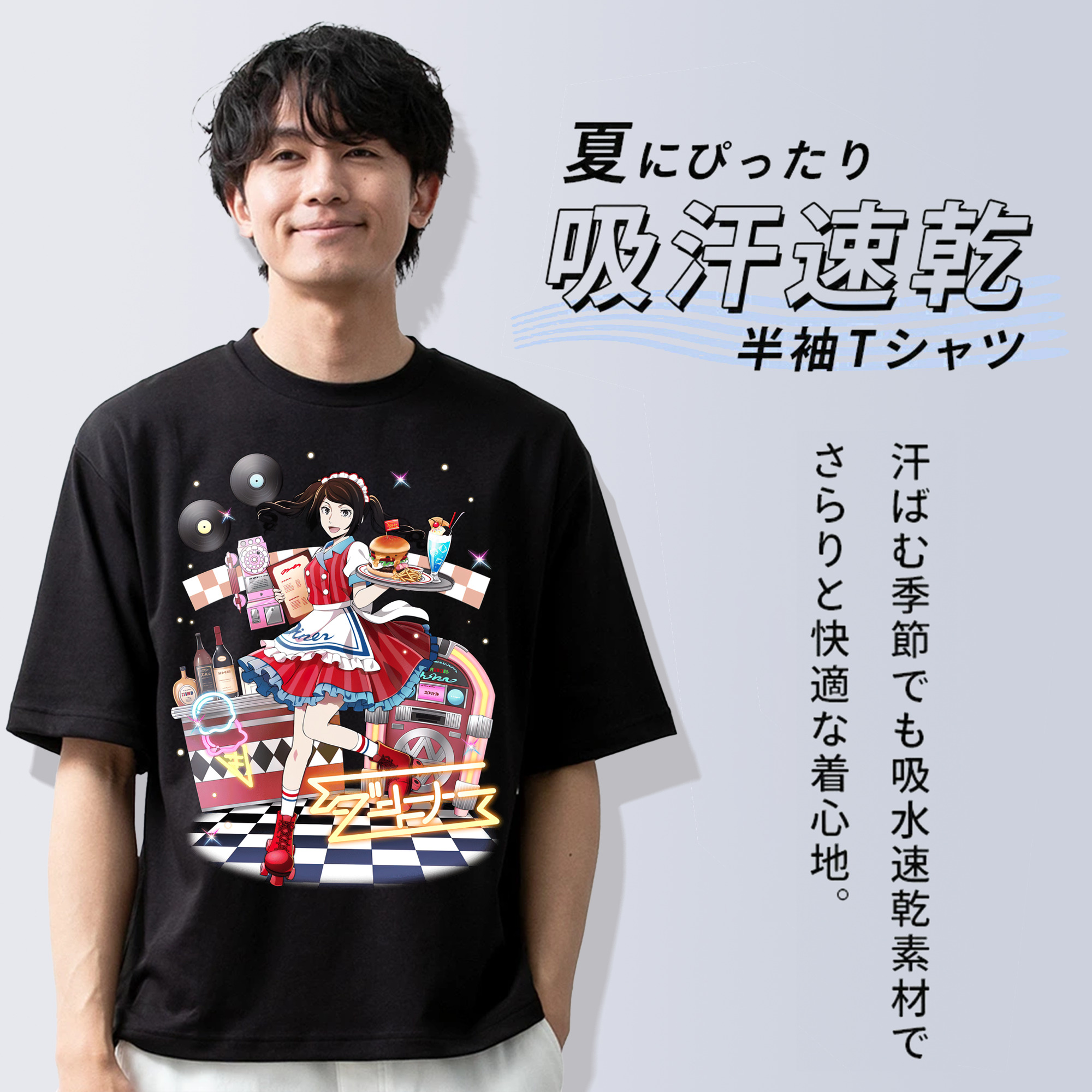 文豪ストレイドッグス Bungo Stray Dogs 綿100％ メンズ半袖Tシャツ｜肌触りやわらか＆通気性