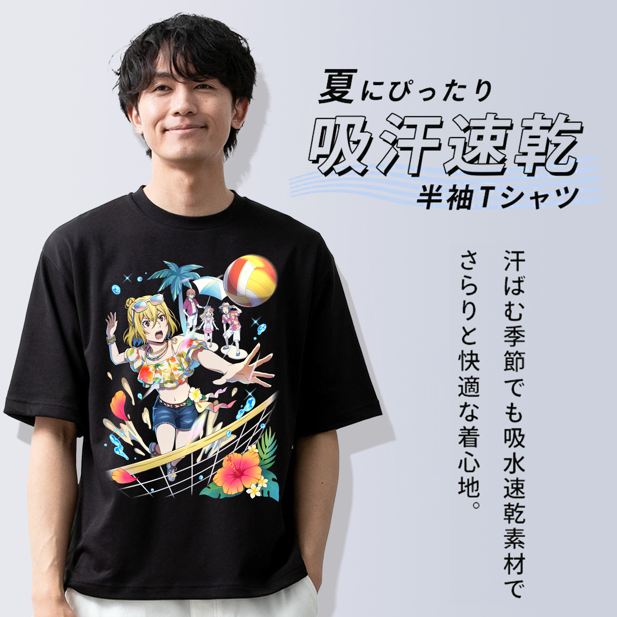 文豪ストレイドッグス Bungo Stray Dogs 綿100％ メンズ半袖Tシャツ｜肌触りやわらか＆通気性