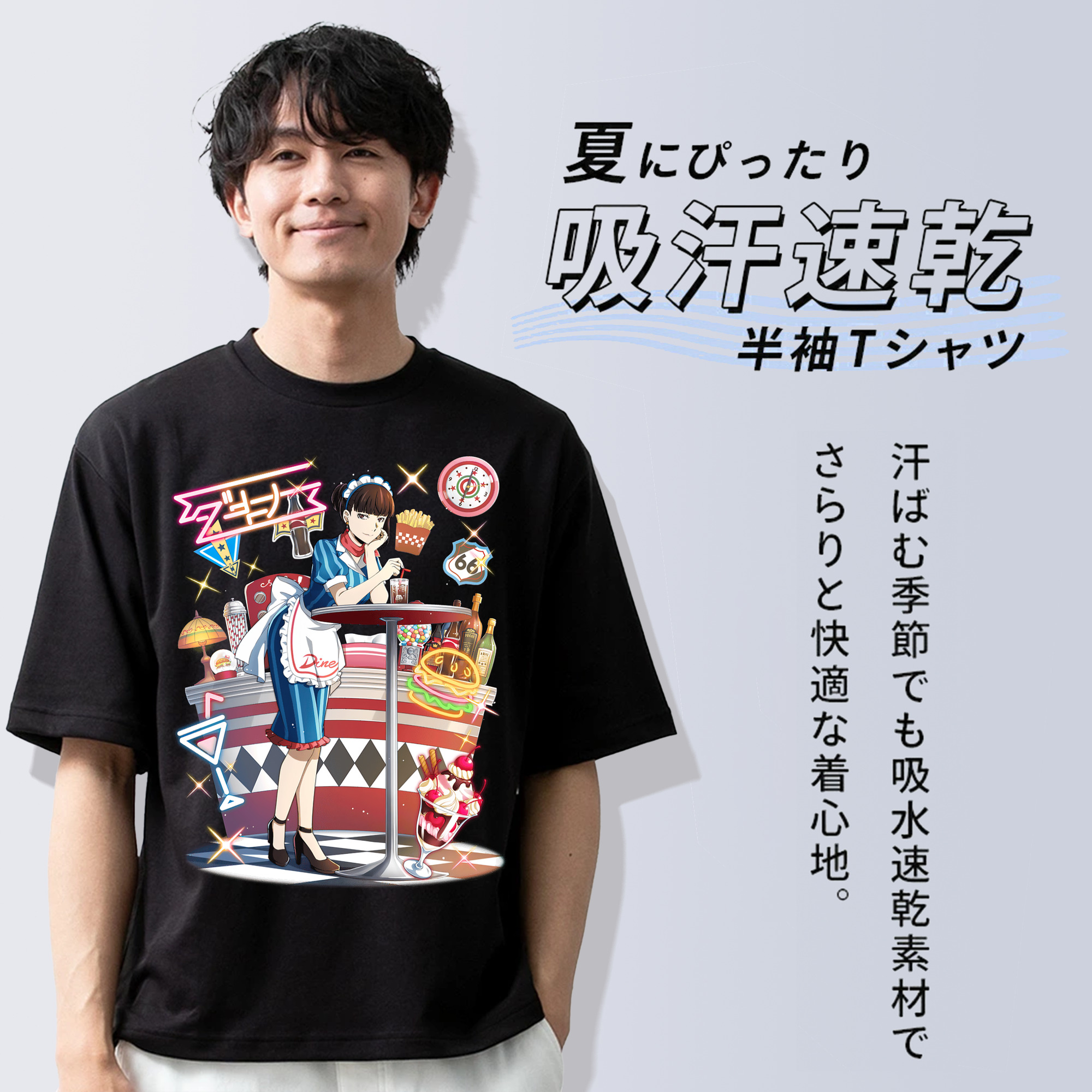 文豪ストレイドッグス Bungo Stray Dogs 綿100％ メンズ半袖Tシャツ｜肌触りやわらか＆通気性