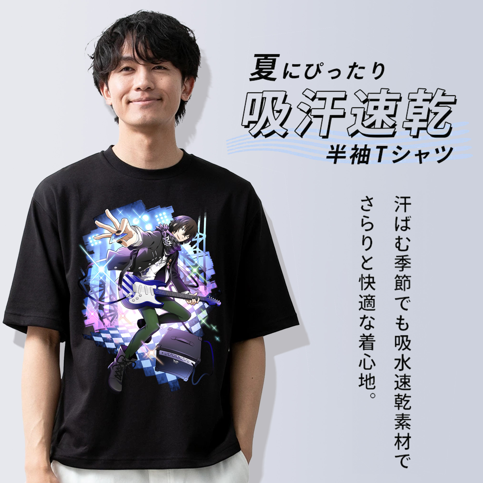文豪ストレイドッグス Bungo Stray Dogs 綿100％ メンズ半袖Tシャツ｜肌触りやわらか＆通気性