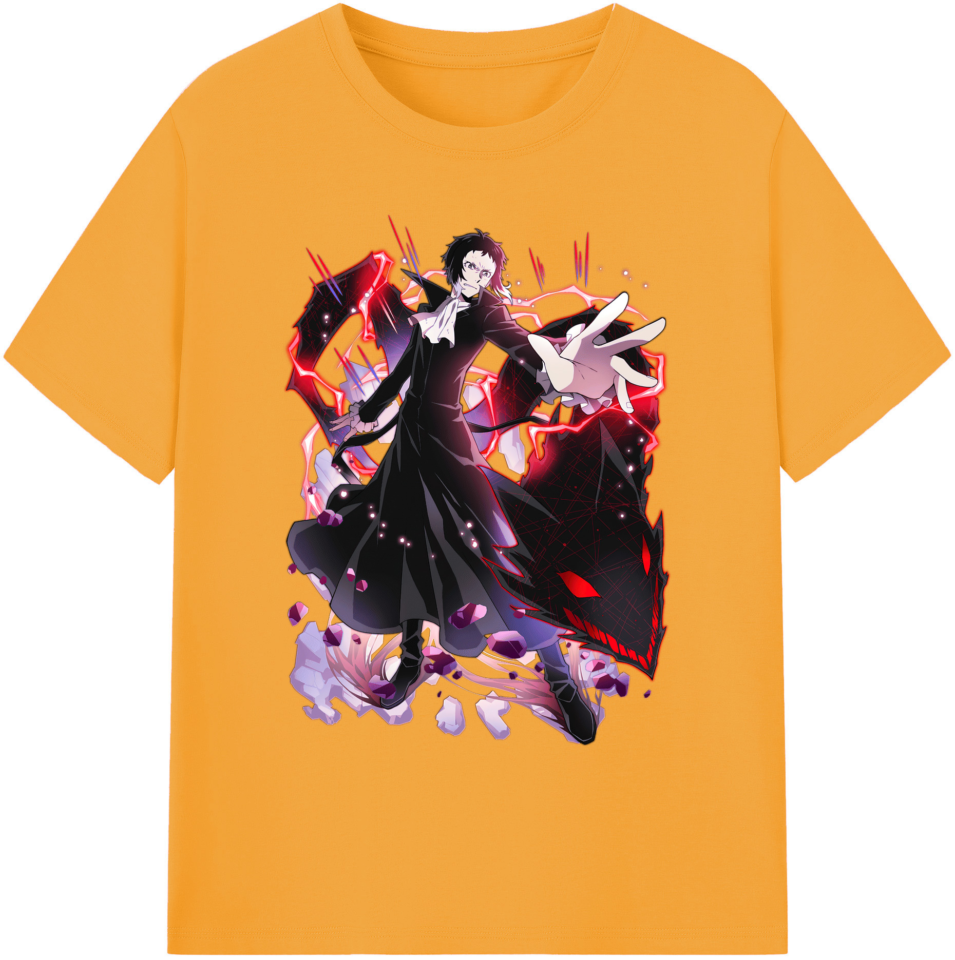 （画像用） 文豪ストレイドッグス Bungo Stray Dogs 綿100％ メンズ半袖Tシャツ｜肌触りやわらか＆通気性