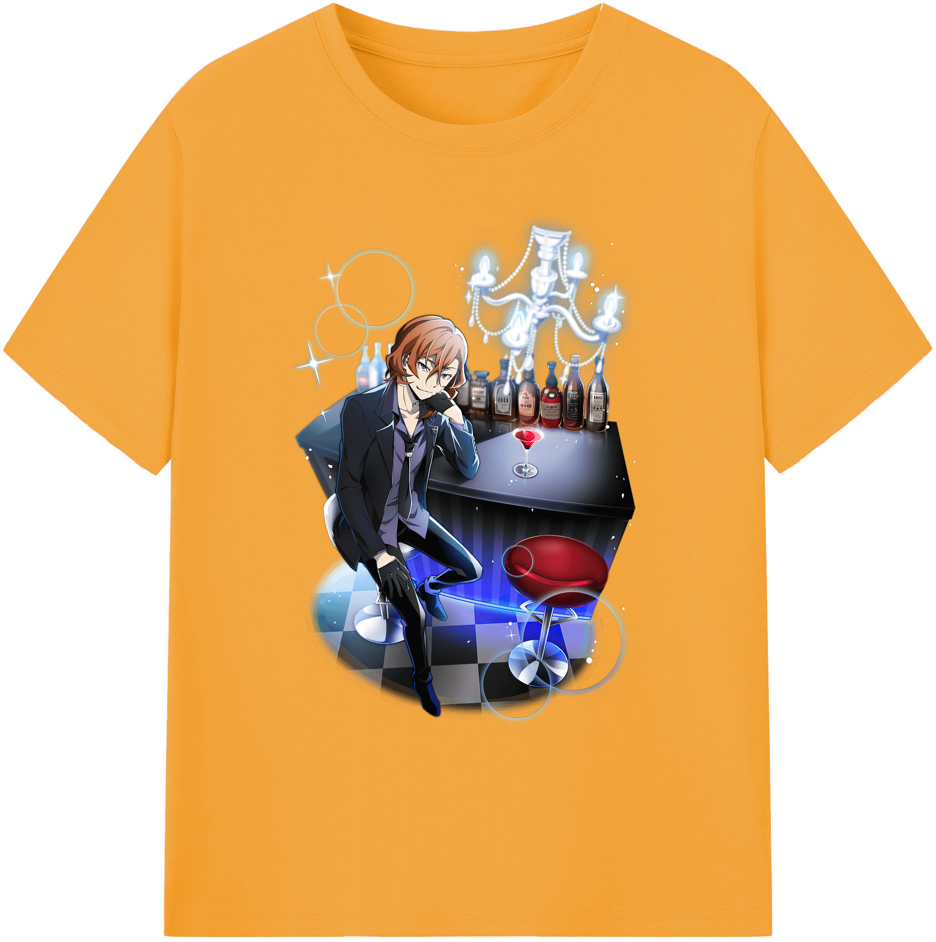 （画像用） 文豪ストレイドッグス Bungo Stray Dogs 綿100％ メンズ半袖Tシャツ｜肌触りやわらか＆通気性