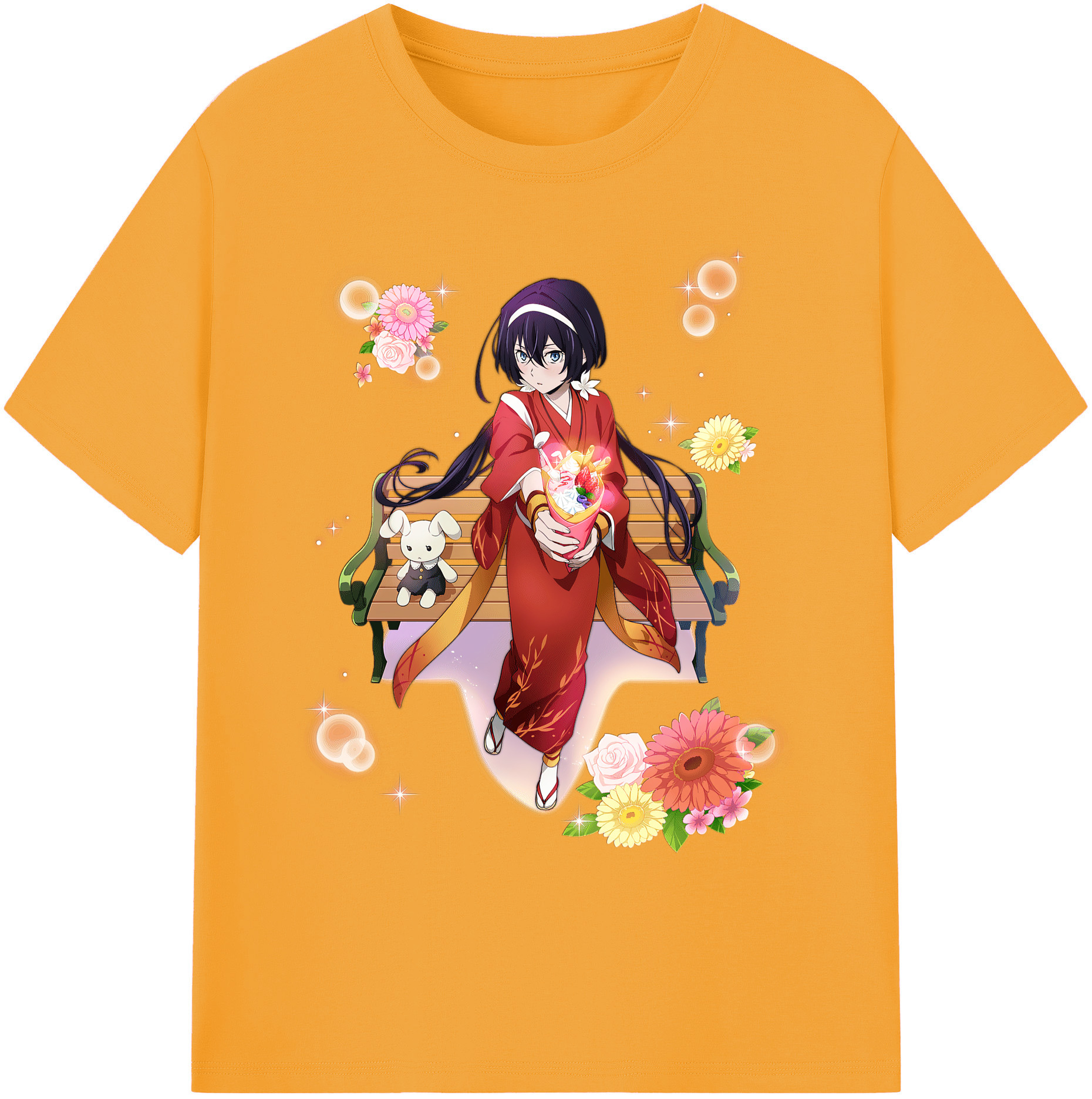 （画像用） 文豪ストレイドッグス Bungo Stray Dogs 綿100％ メンズ半袖Tシャツ｜肌触りやわらか＆通気性