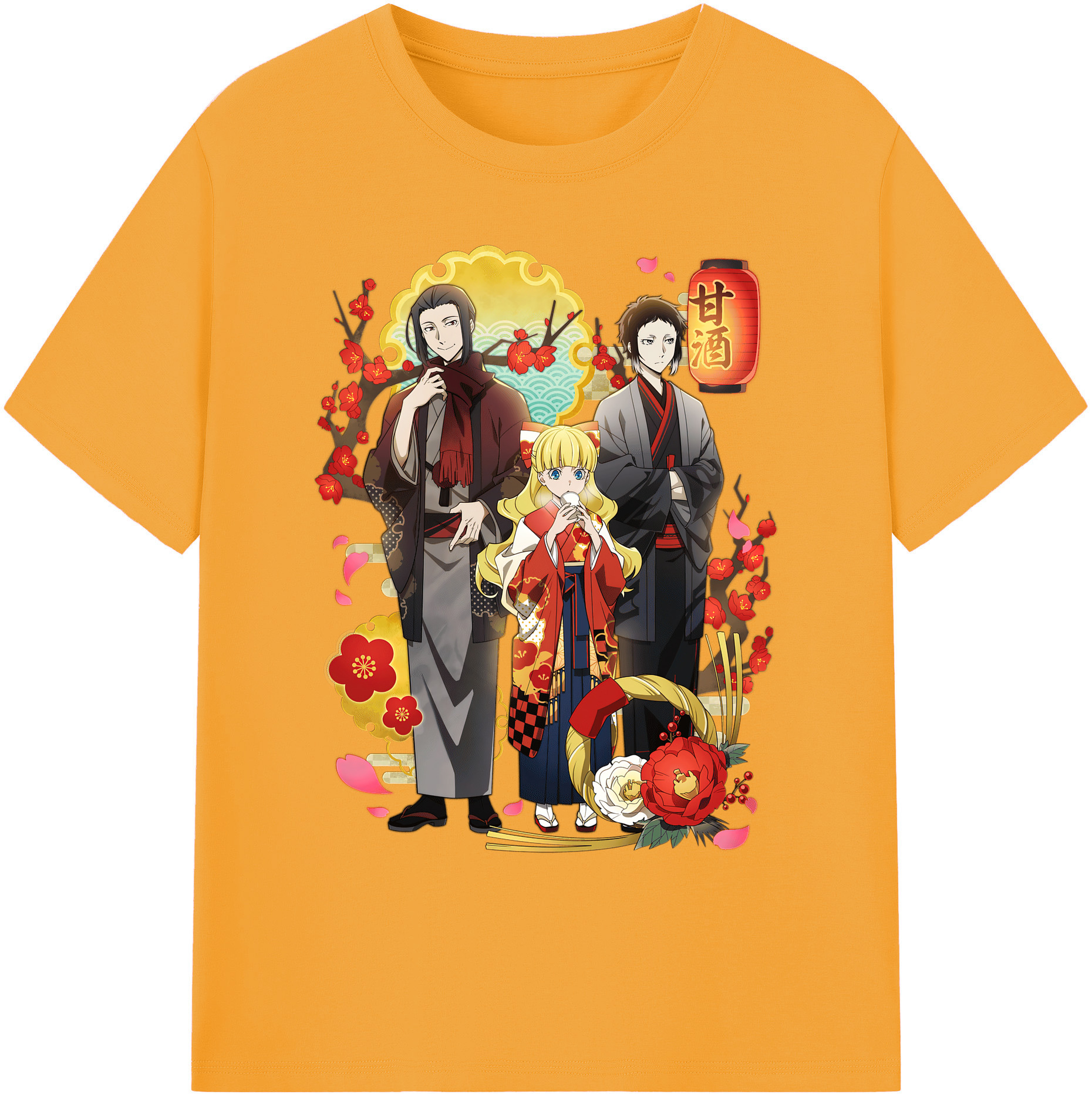 （画像用） 文豪ストレイドッグス Bungo Stray Dogs 綿100％ メンズ半袖Tシャツ｜肌触りやわらか＆通気性