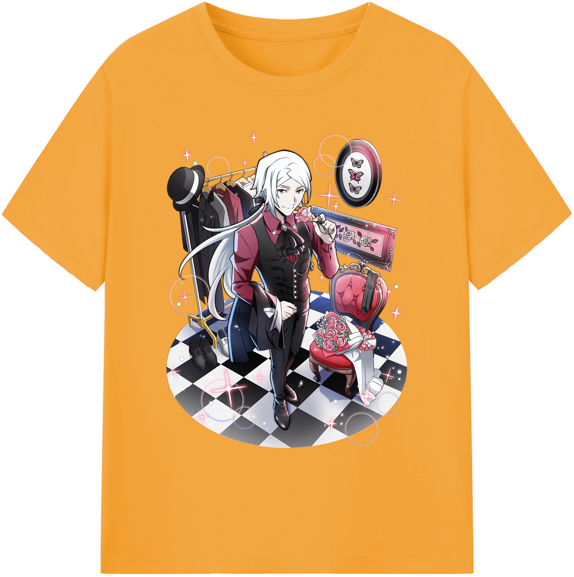 （画像用） 文豪ストレイドッグス Bungo Stray Dogs 綿100％ メンズ半袖Tシャツ｜肌触りやわらか＆通気性