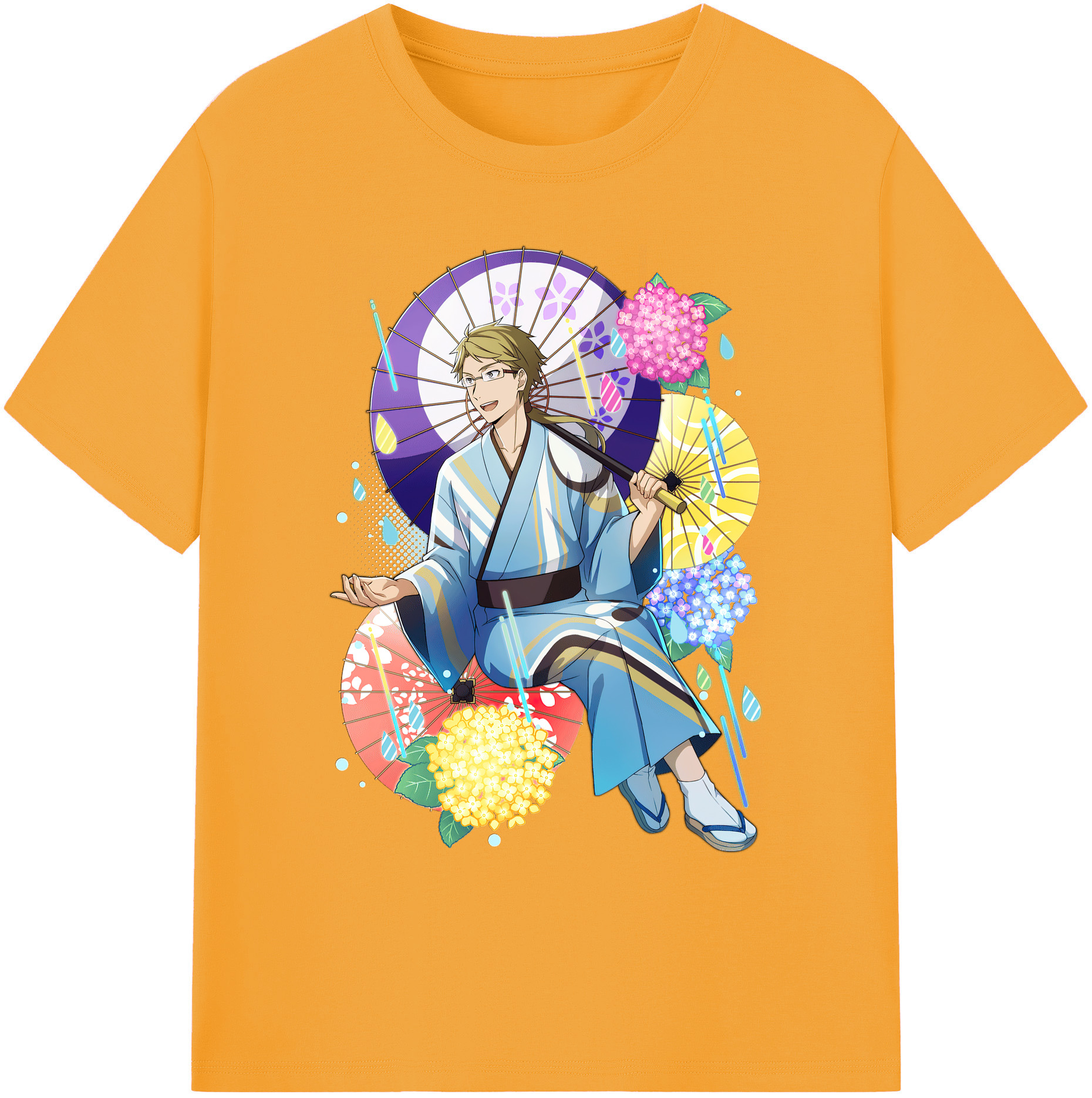 （画像用） 文豪ストレイドッグス Bungo Stray Dogs 綿100％ メンズ半袖Tシャツ｜肌触りやわらか＆通気性