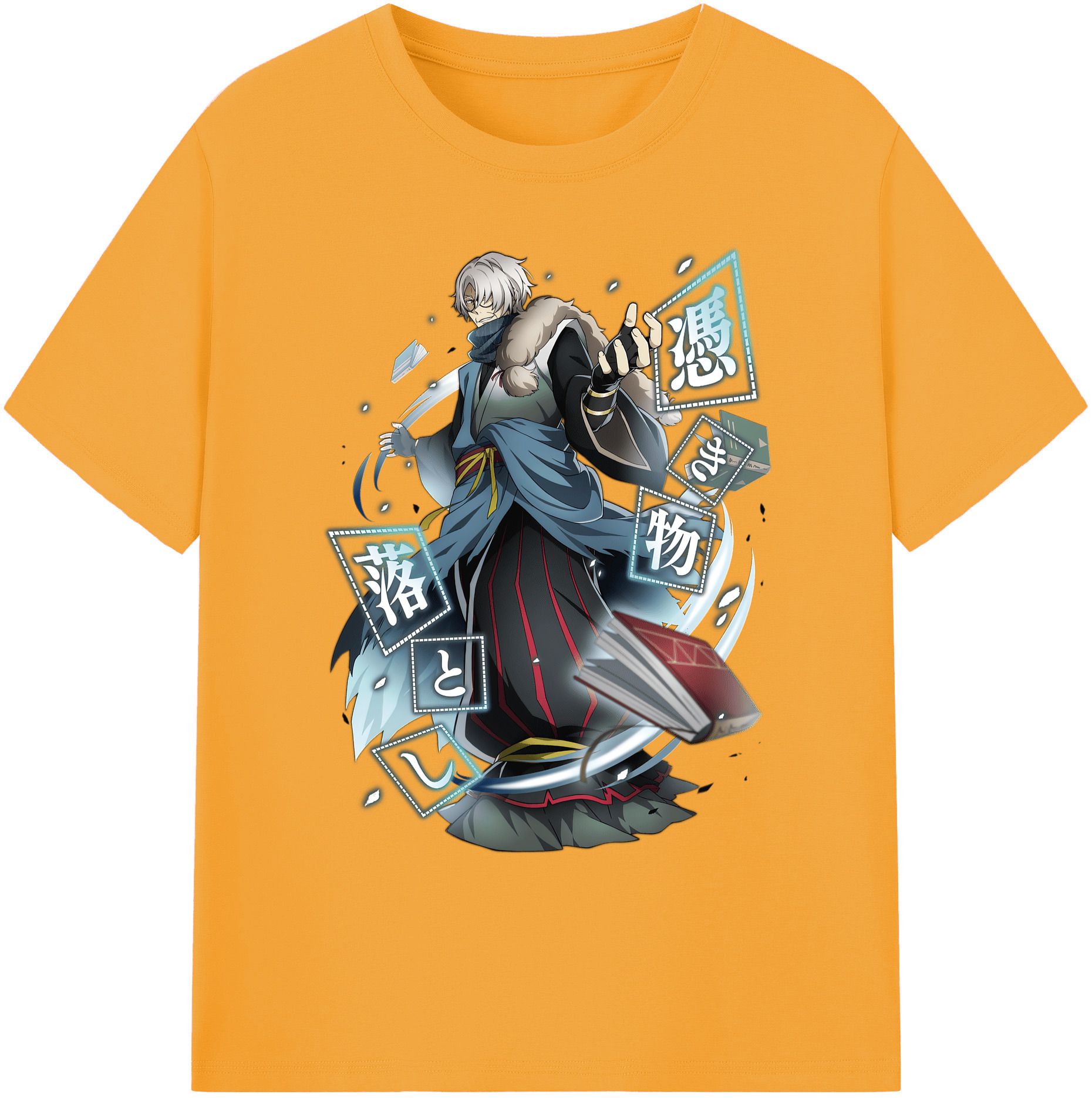 （画像用） 文豪ストレイドッグス Bungo Stray Dogs 綿100％ メンズ半袖Tシャツ｜肌触りやわらか＆通気性