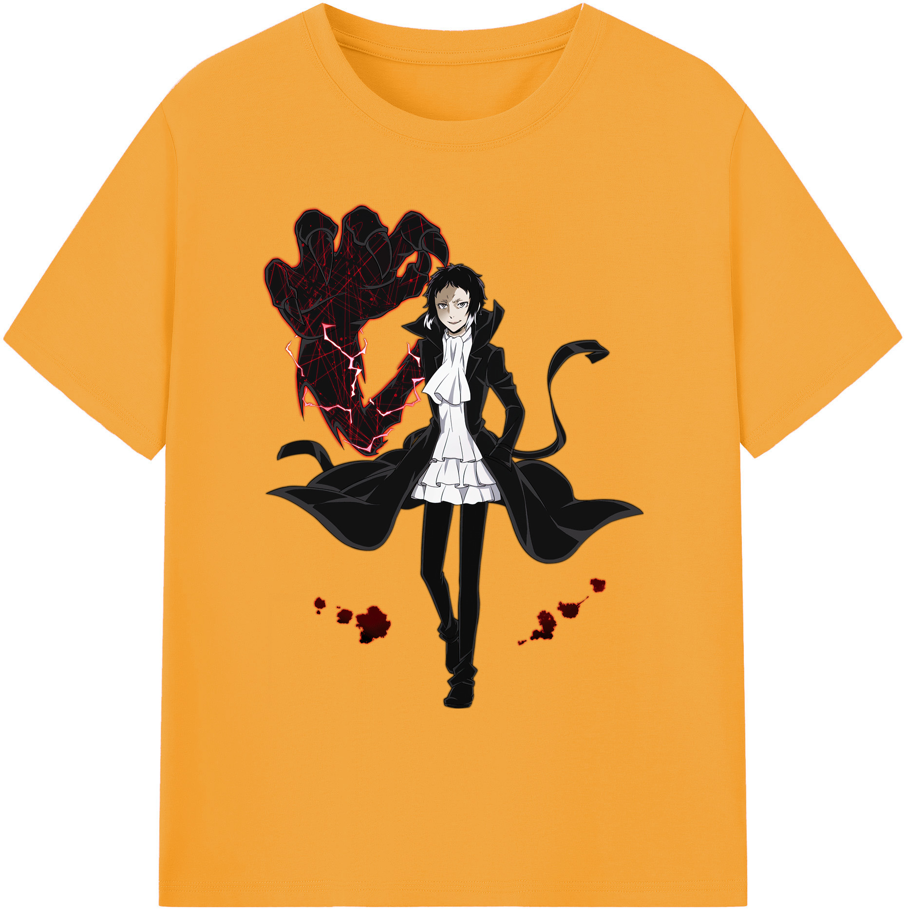 （画像用） 文豪ストレイドッグス Bungo Stray Dogs 綿100％ メンズ半袖Tシャツ｜肌触りやわらか＆通気性