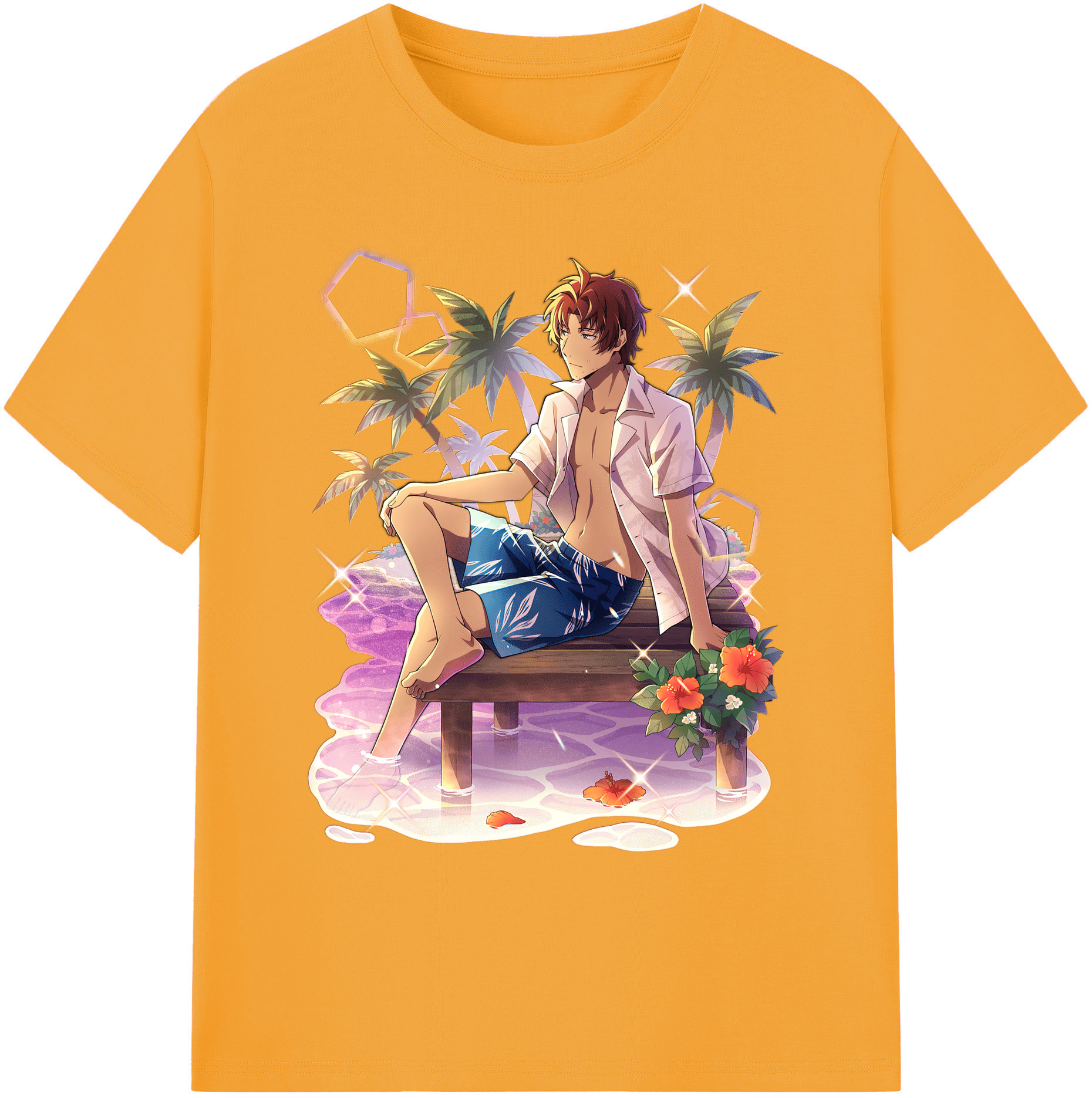 （画像用） 文豪ストレイドッグス Bungo Stray Dogs 綿100％ メンズ半袖Tシャツ｜肌触りやわらか＆通気性