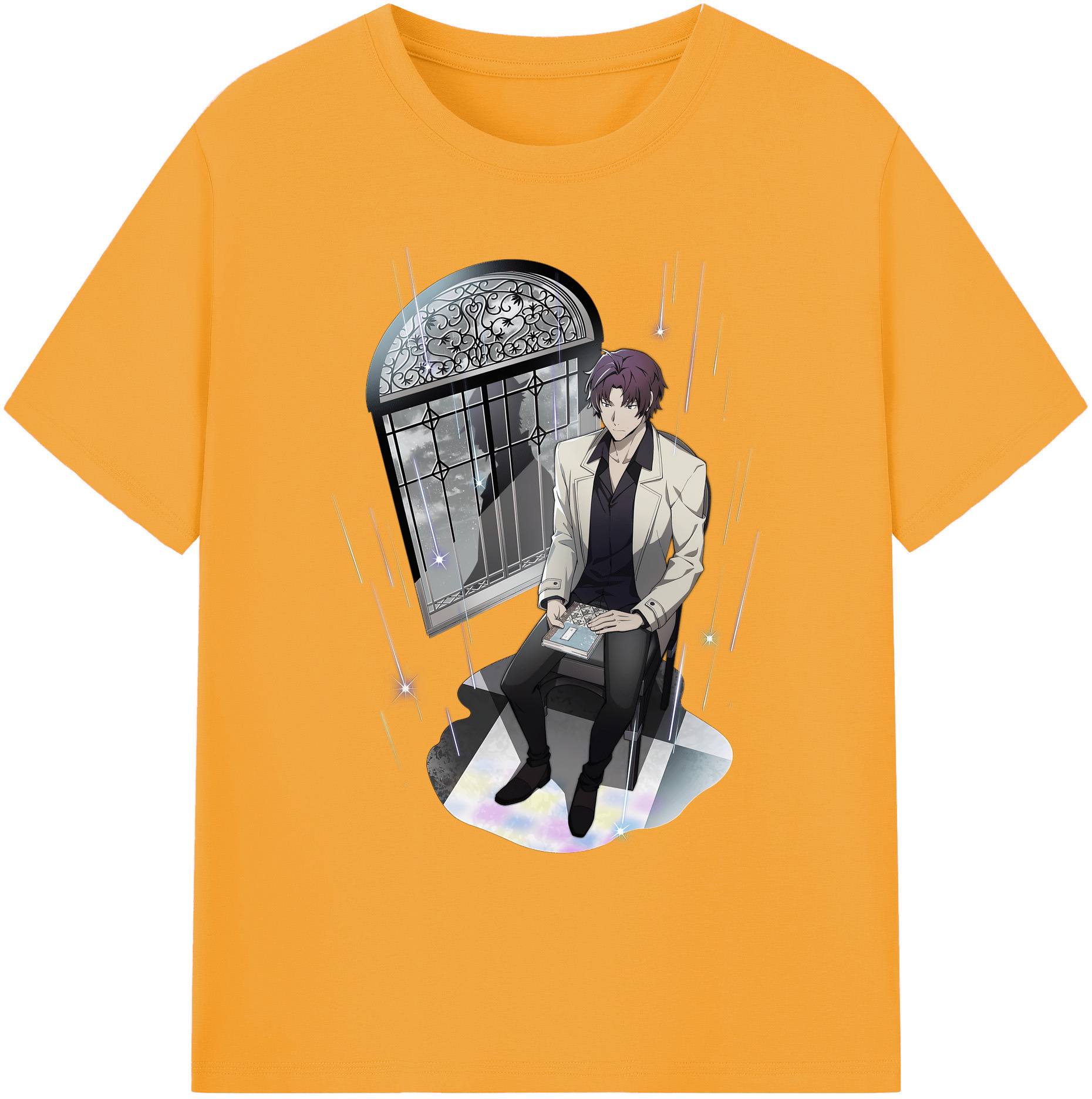 （画像用） 文豪ストレイドッグス Bungo Stray Dogs 綿100％ メンズ半袖Tシャツ｜肌触りやわらか＆通気性