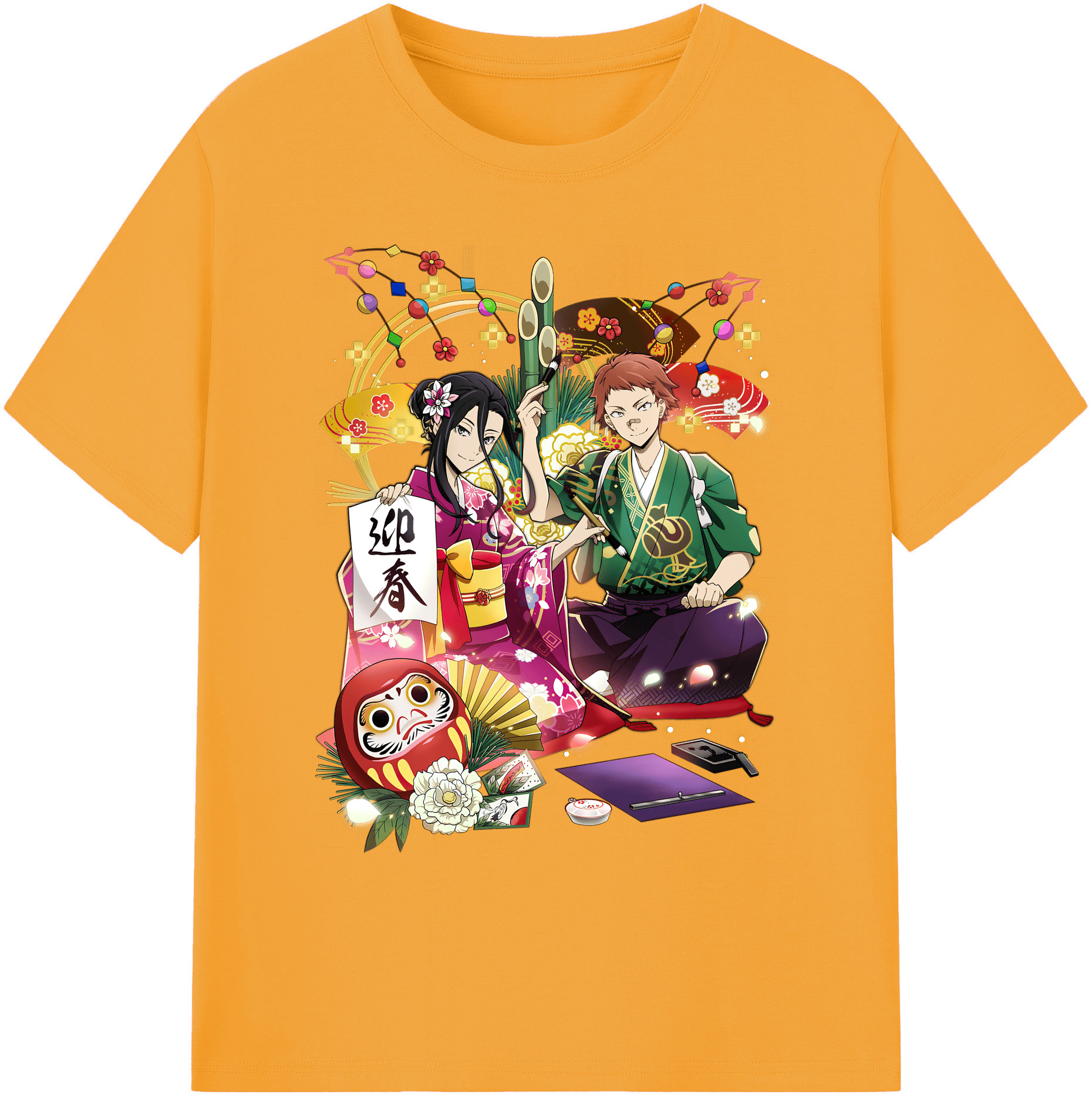 （画像用） 文豪ストレイドッグス Bungo Stray Dogs 綿100％ メンズ半袖Tシャツ｜肌触りやわらか＆通気性
