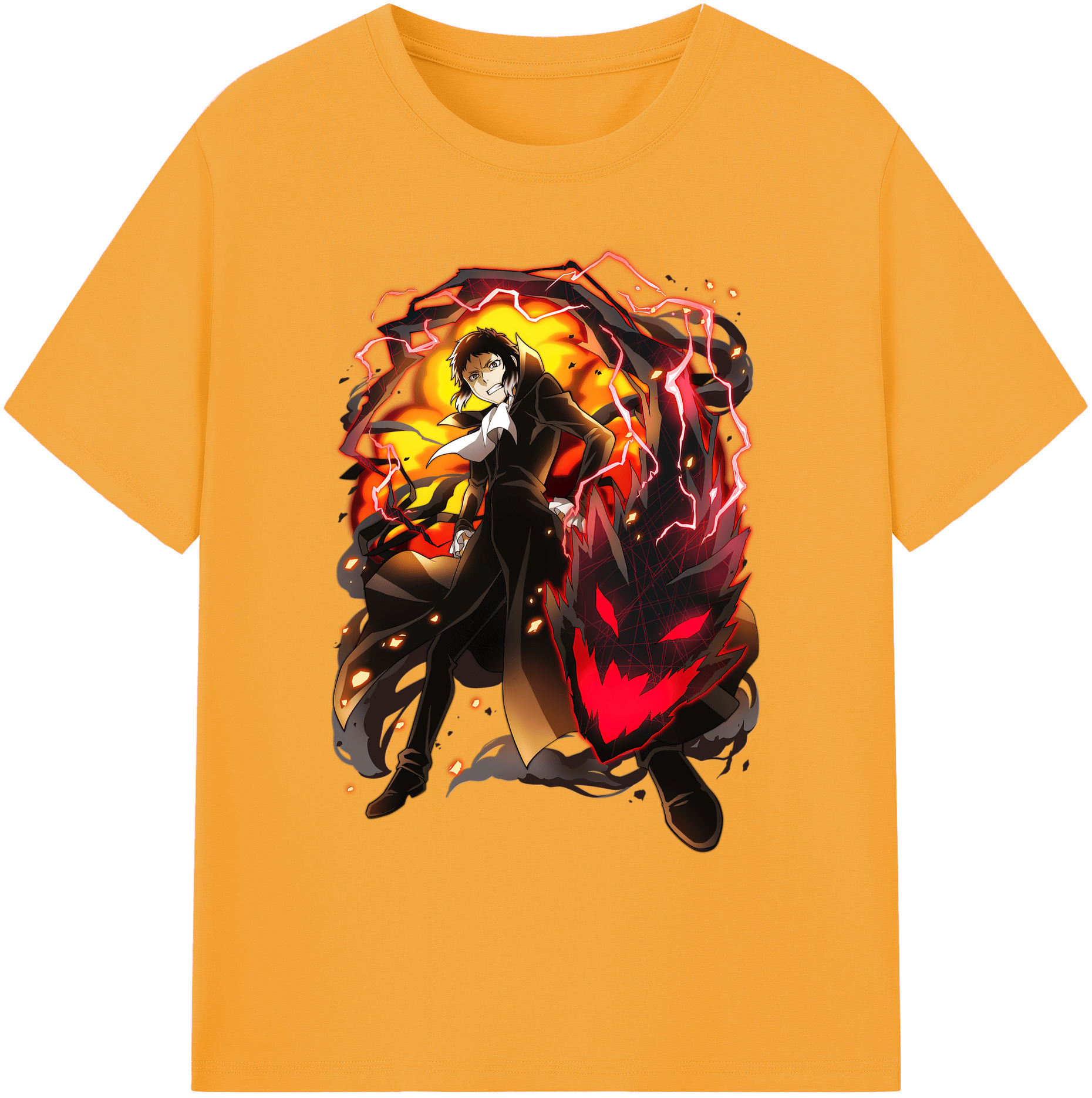 （画像用） 文豪ストレイドッグス Bungo Stray Dogs 綿100％ メンズ半袖Tシャツ｜肌触りやわらか＆通気性