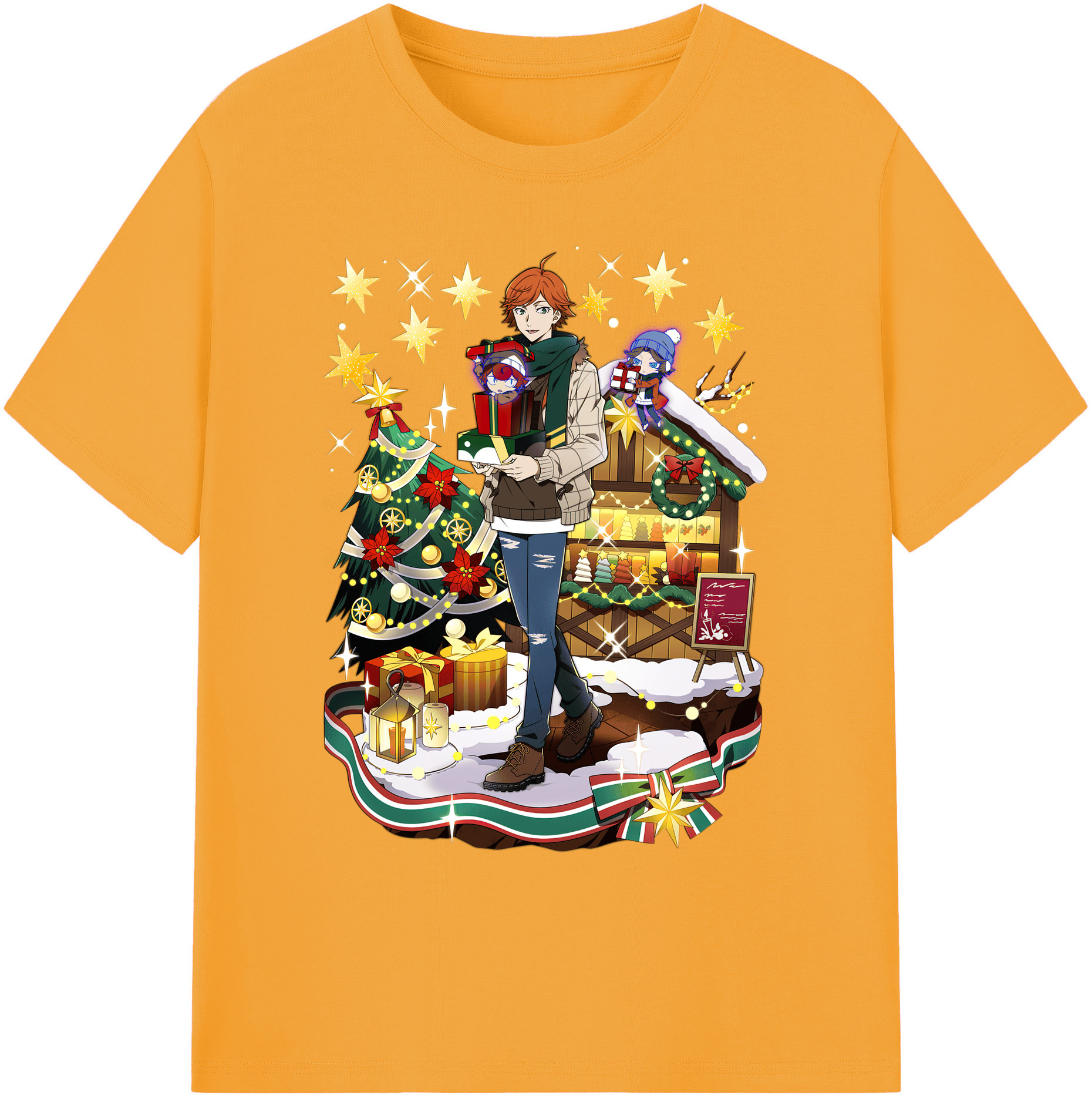 （画像用） 文豪ストレイドッグス Bungo Stray Dogs 綿100％ メンズ半袖Tシャツ｜肌触りやわらか＆通気性