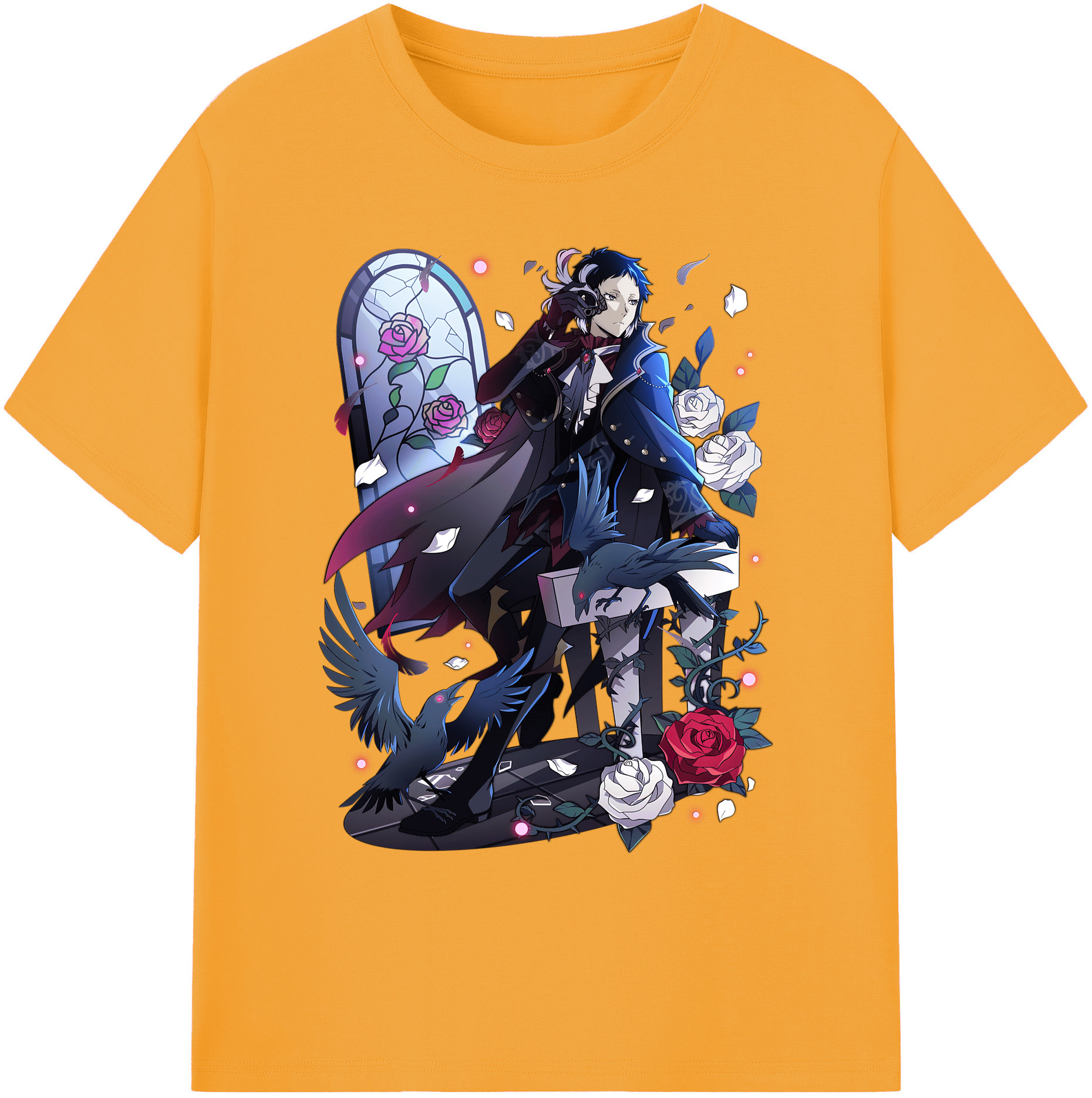 （画像用） 文豪ストレイドッグス Bungo Stray Dogs 綿100％ メンズ半袖Tシャツ｜肌触りやわらか＆通気性