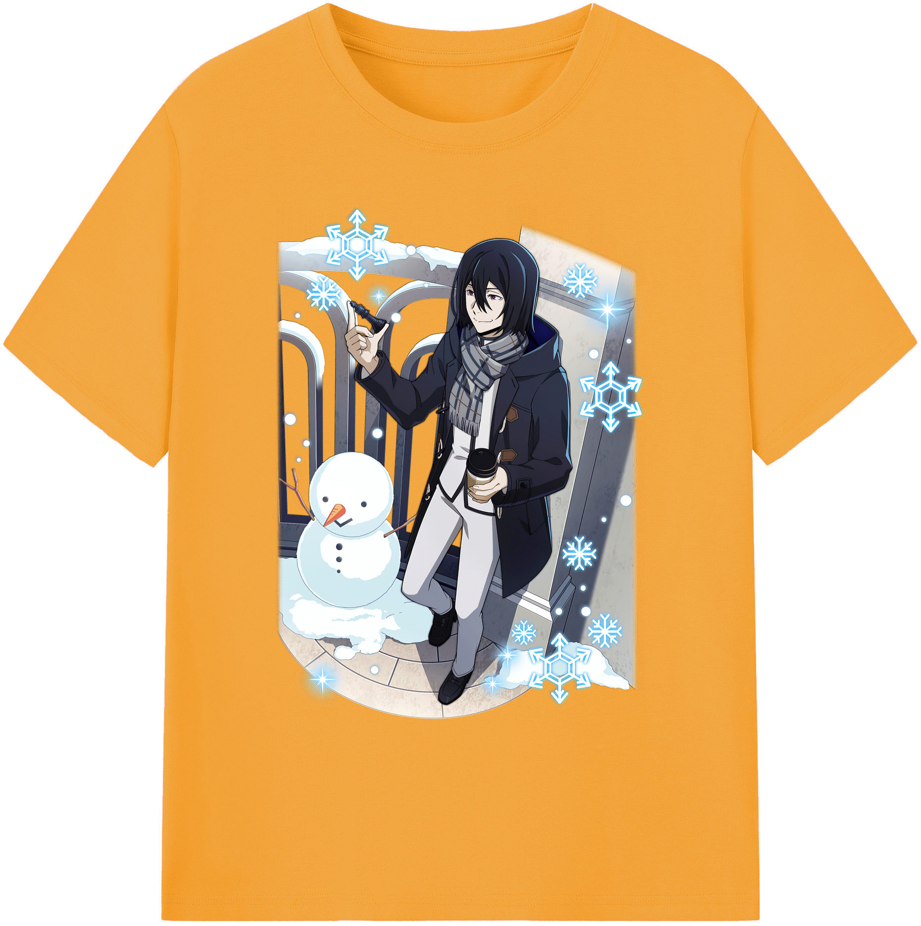 （画像用） 文豪ストレイドッグス Bungo Stray Dogs 綿100％ メンズ半袖Tシャツ｜肌触りやわらか＆通気性